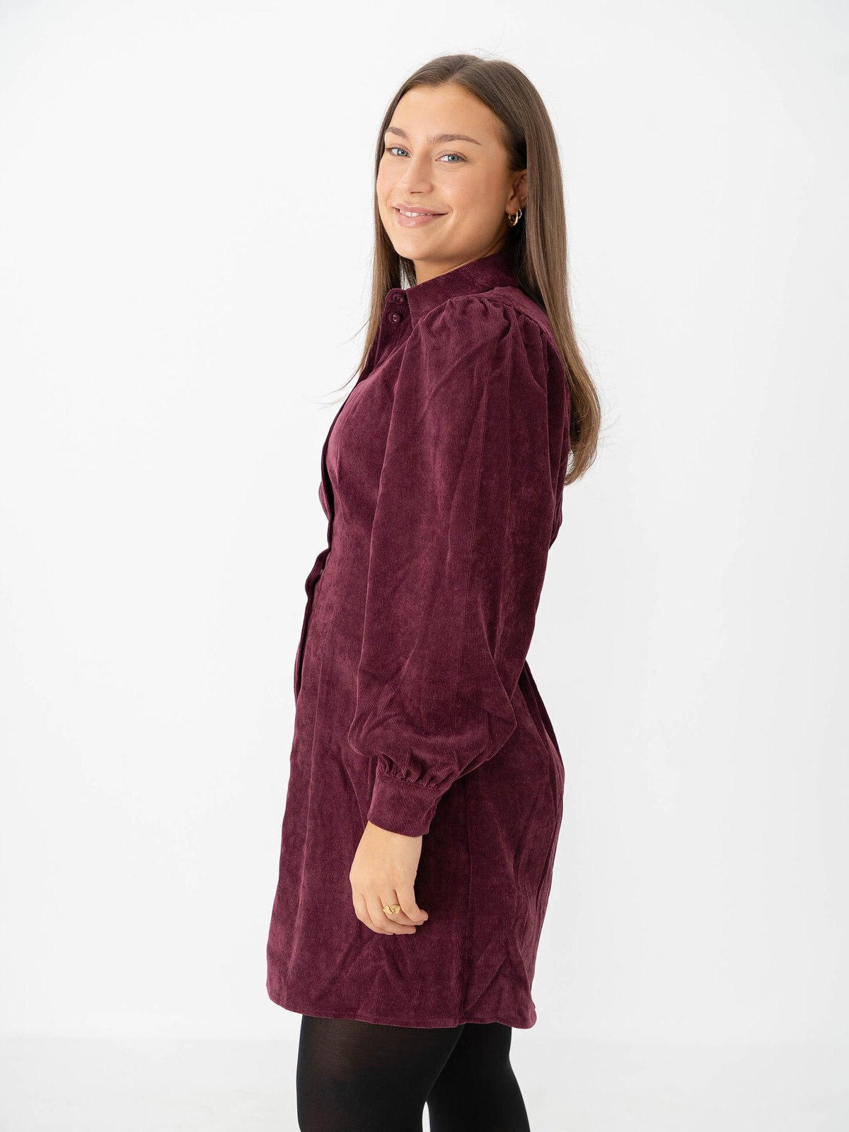 Vila Cordu Long Sleeve Shirt Dress Fig