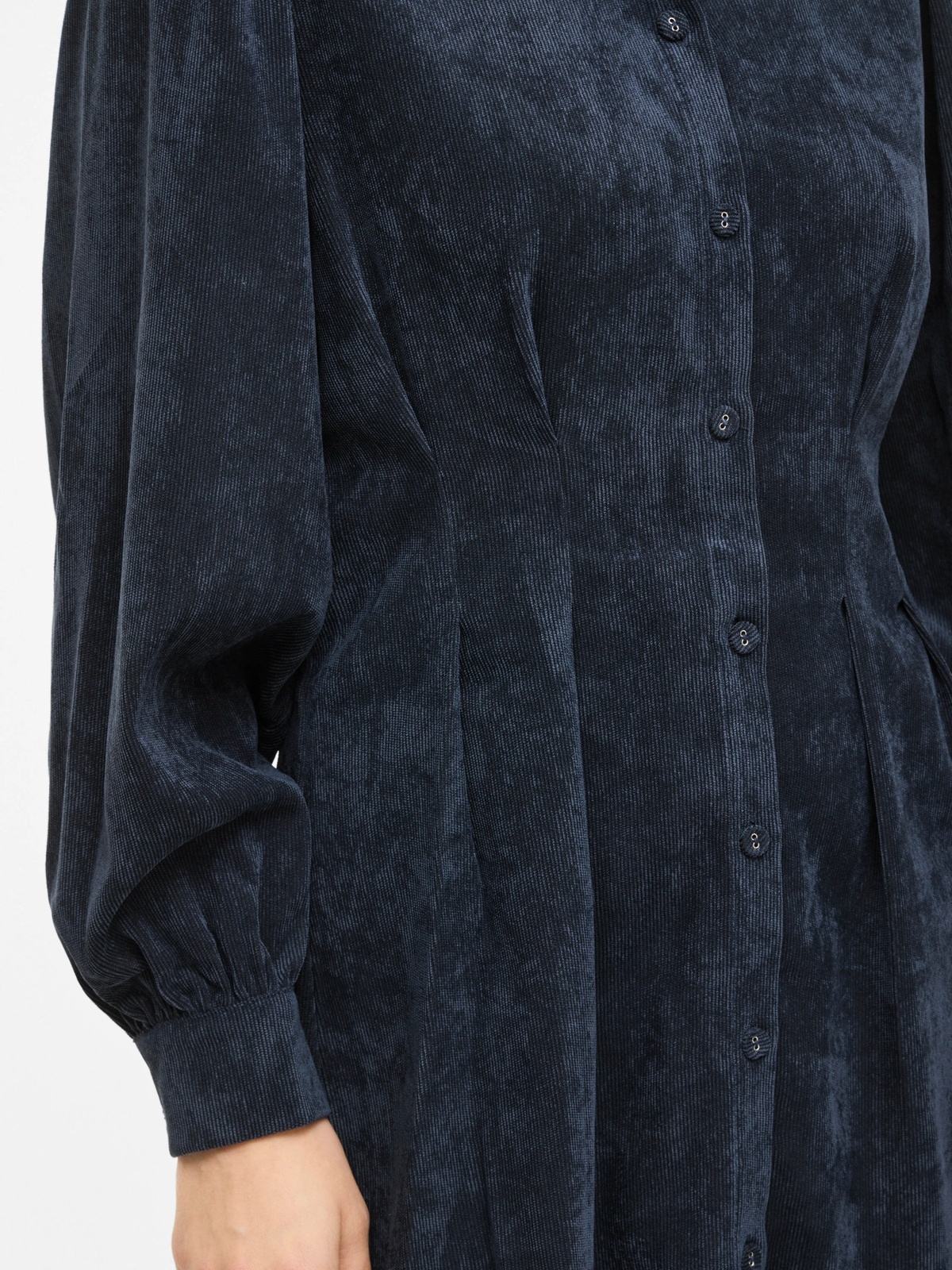 Vila Cordu Long Sleeve Shirt Dress Navy Blazer
