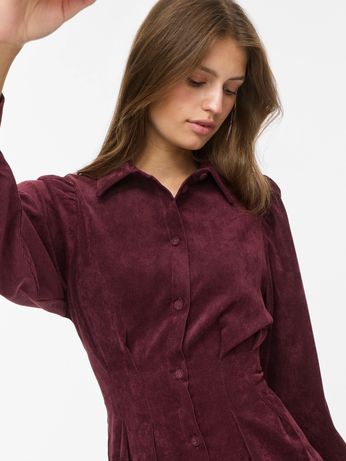 Vila Cordu Long Sleeve Shirt Dress Port Royale