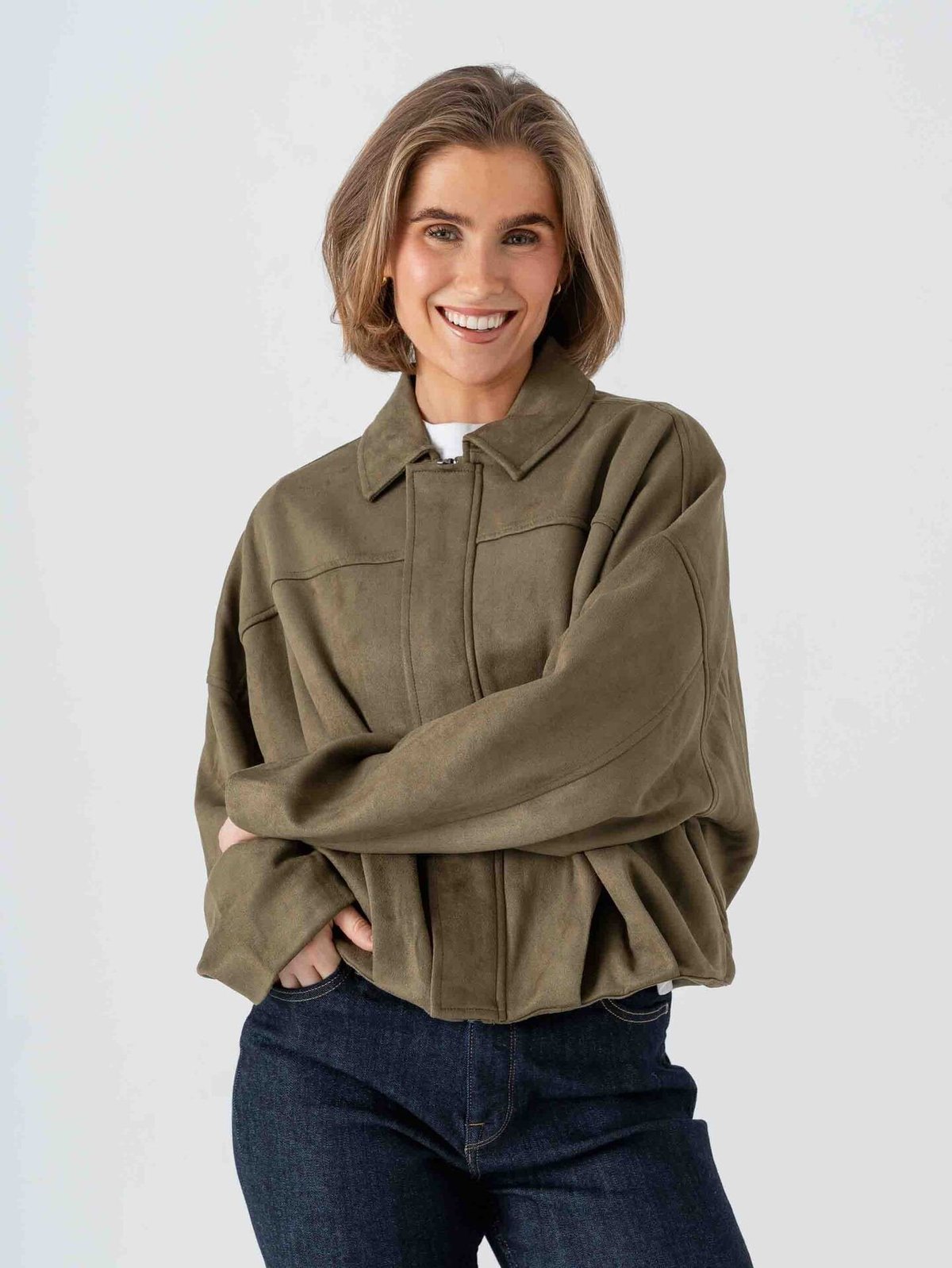 Vila Viral Long Sleeve Jacket Ivy Green