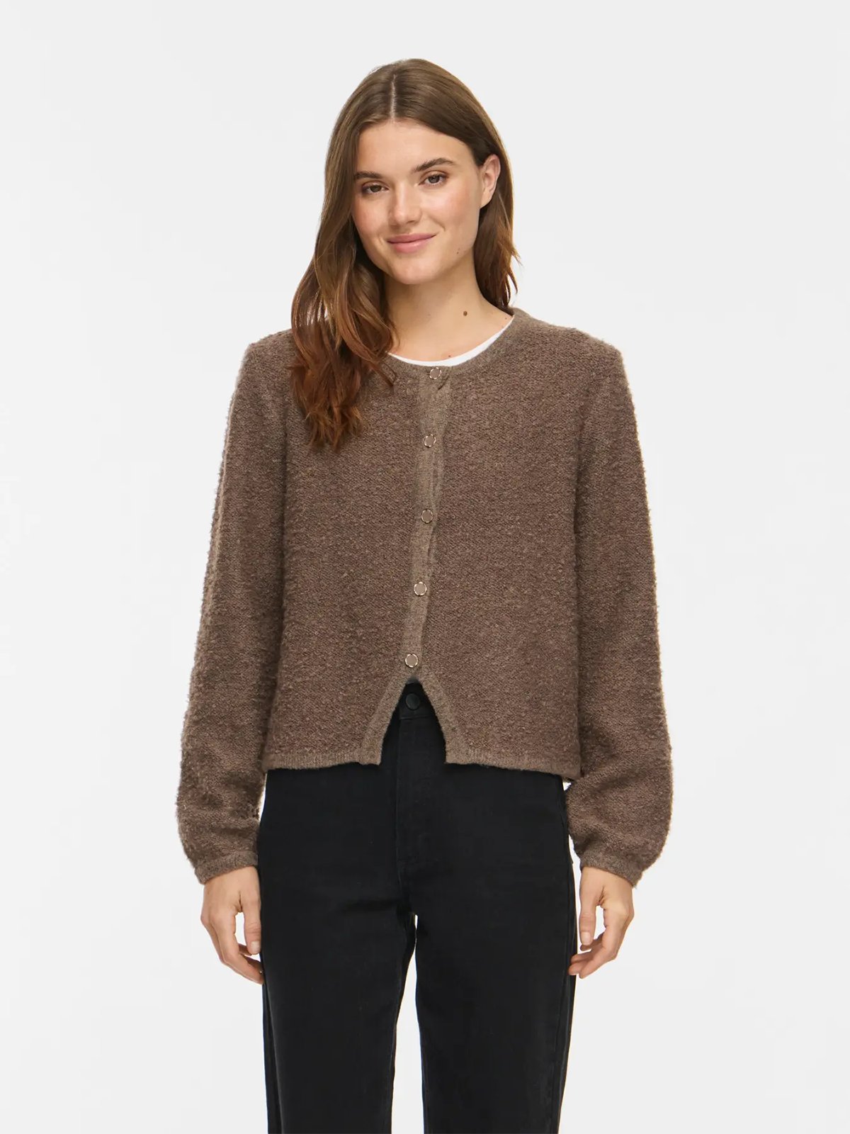Vila Pigga O-Neck Long Sleeve Knit Jacket Falcon