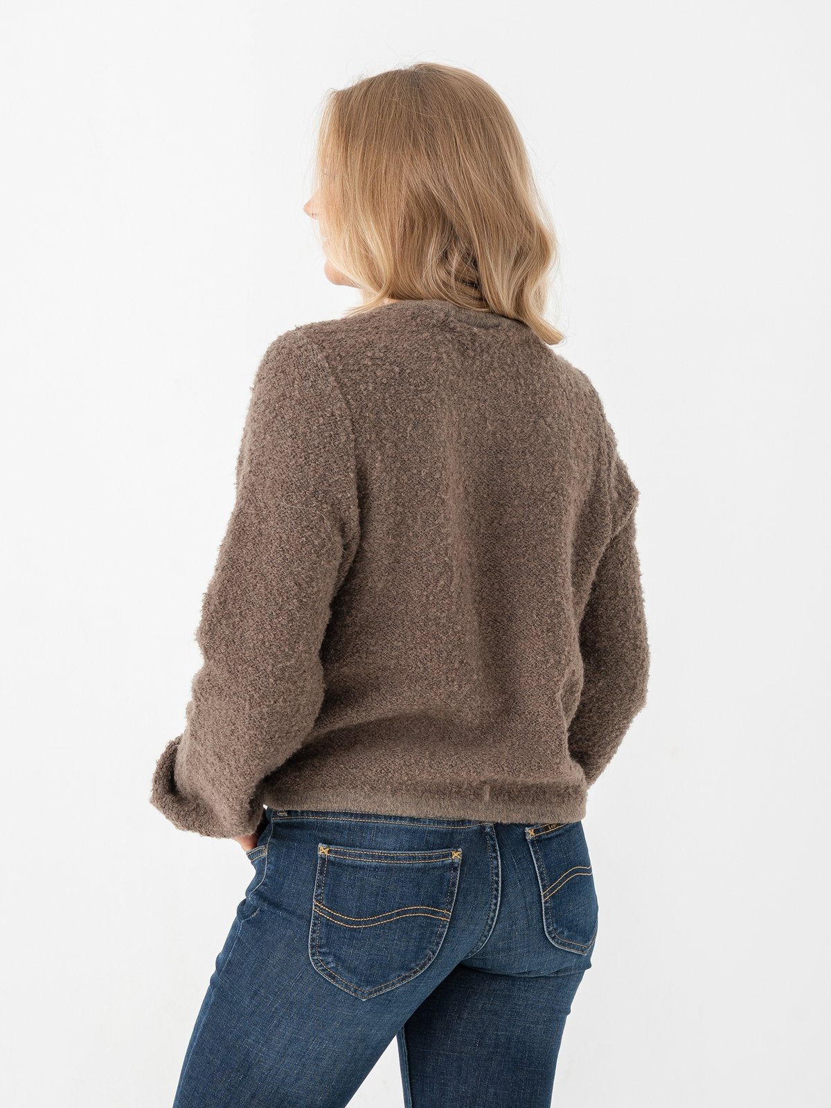 Vila Pigga O-Neck Long Sleeve Knit Jacket Falcon