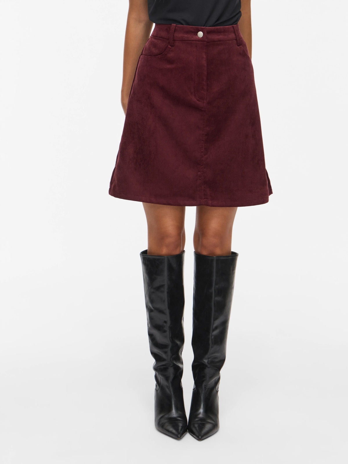 Vila Courdie High Waist A-Line Skirt Port Royale