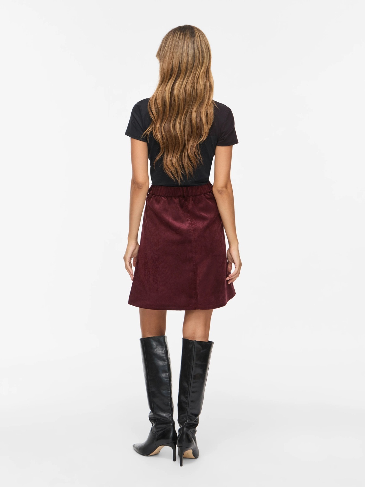 Vila Courdie High Waist A-Line Skirt Port Royale