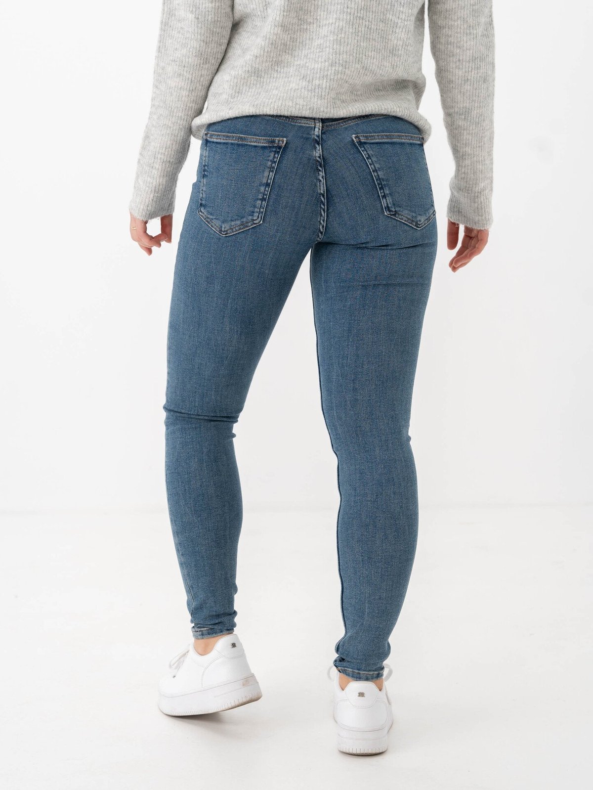 Vila Sarah Skinny Jeans Medium Blue Denim