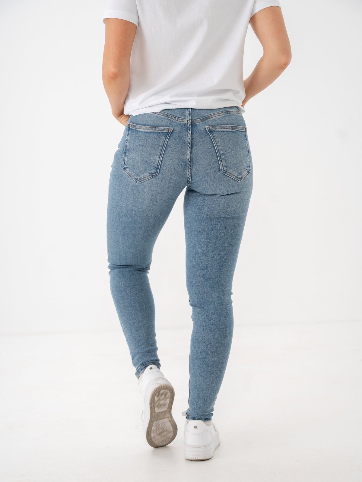 Vila Sarah Skinny Jeans Medium Blue Denim