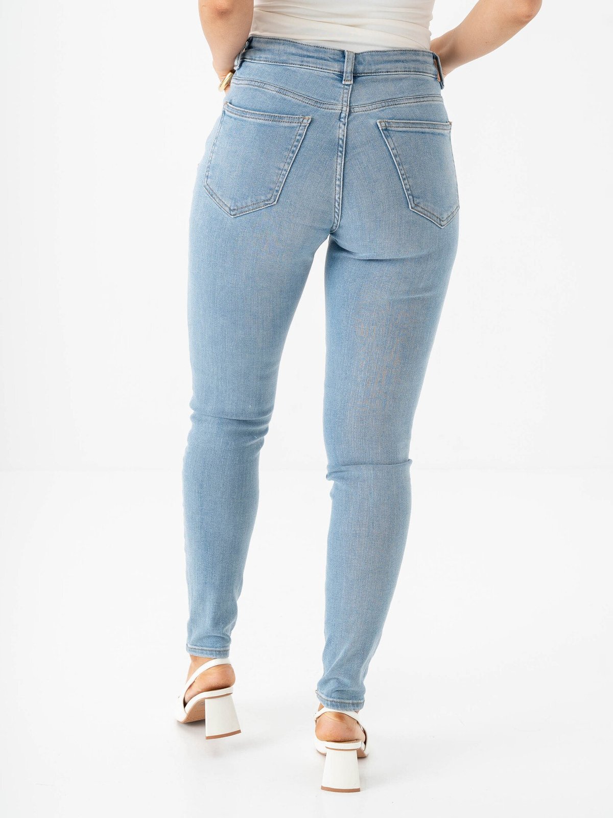 Vila Sarah Skinny Jeans Light Blue Denim Wash