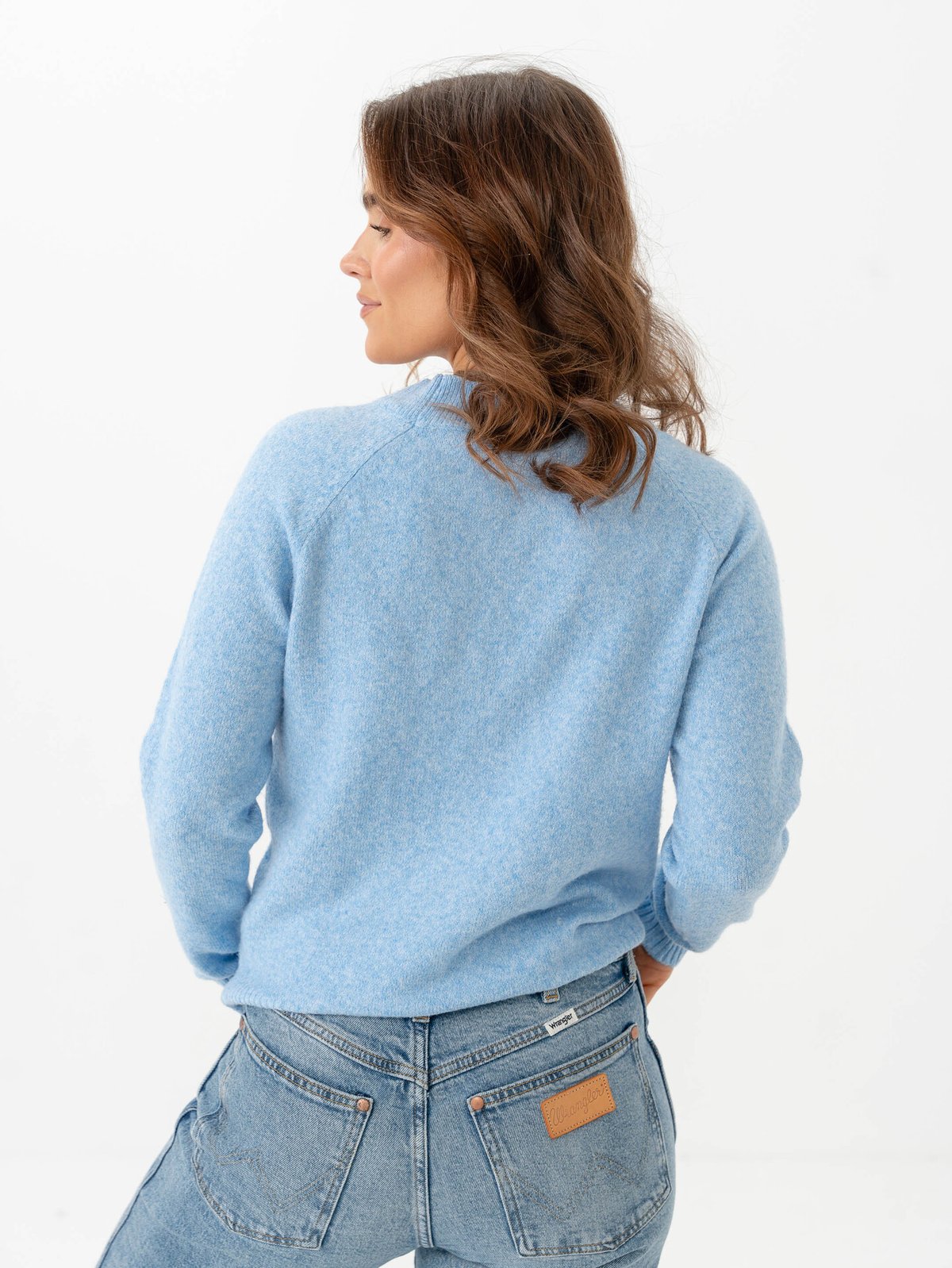 Vero Moda Doffy Long Sleeve O-Neck Blouse Little Boy Blue Melange