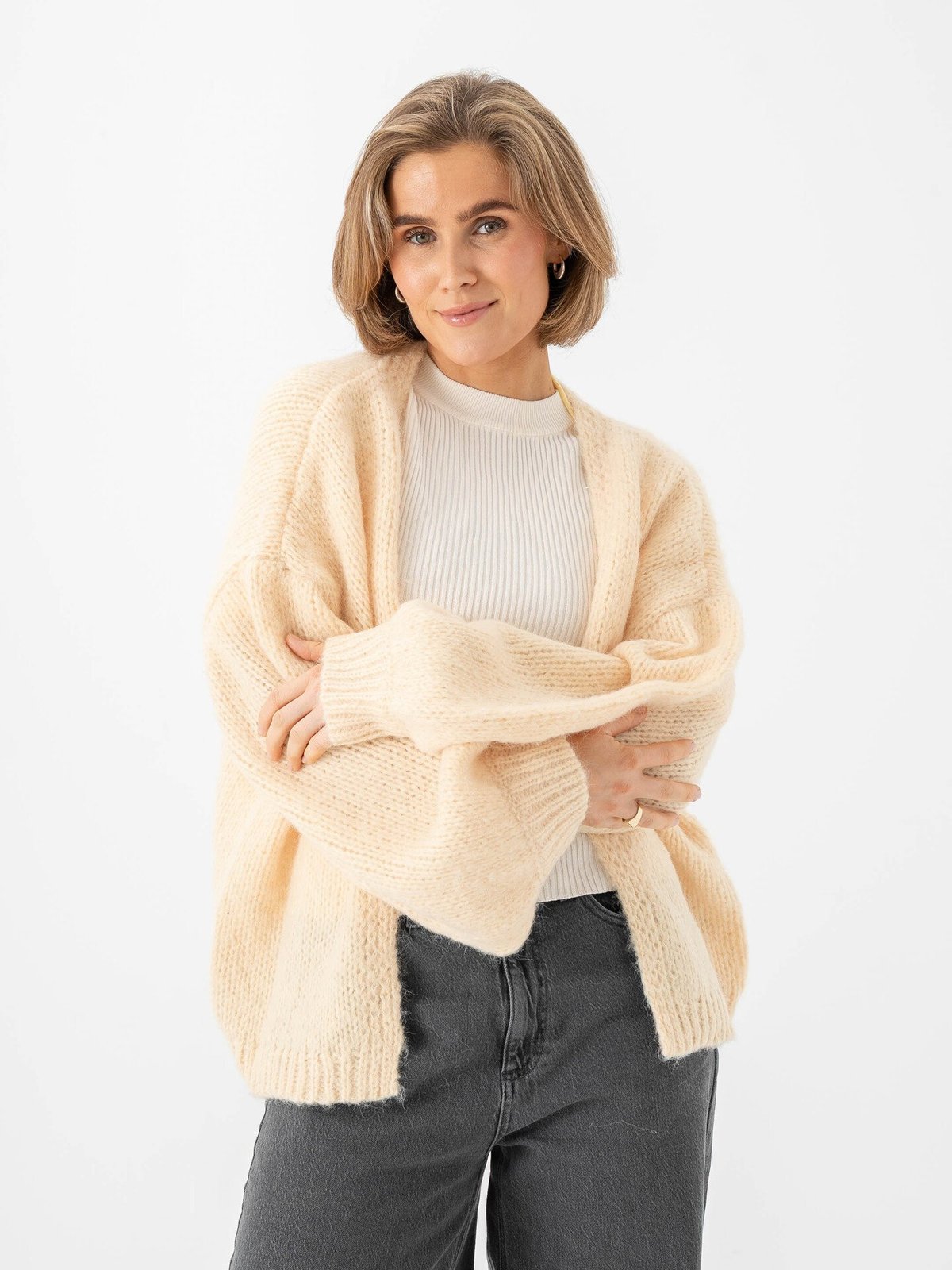 Vero Moda Maybe Long Sleeve Open Cardigan Flan