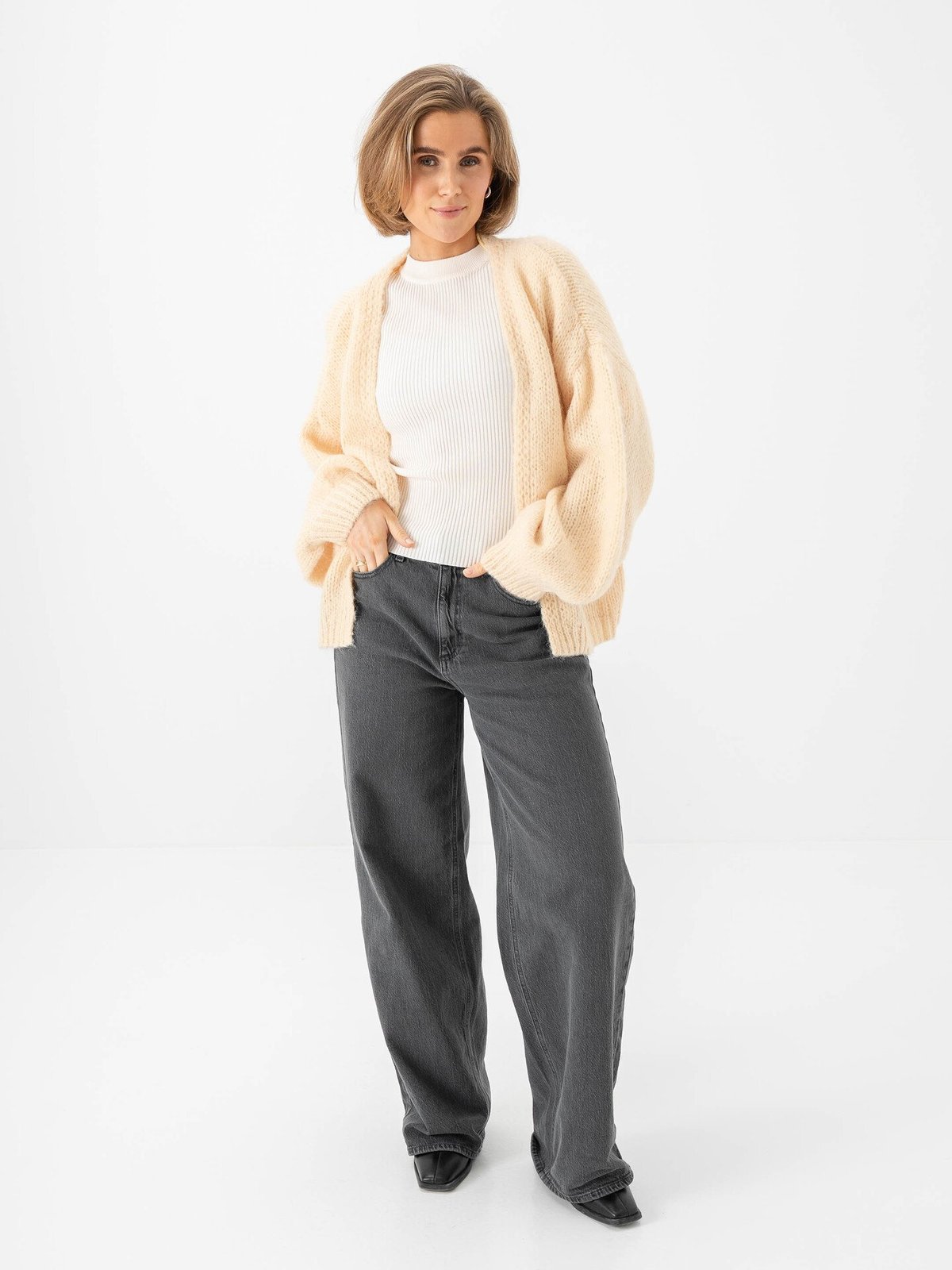 Vero Moda Maybe Long Sleeve Open Cardigan Flan