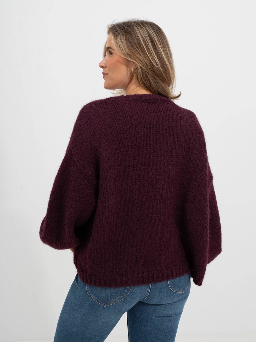 Vero Moda Maybe Long Sleeve Open Cardigan Winetasting