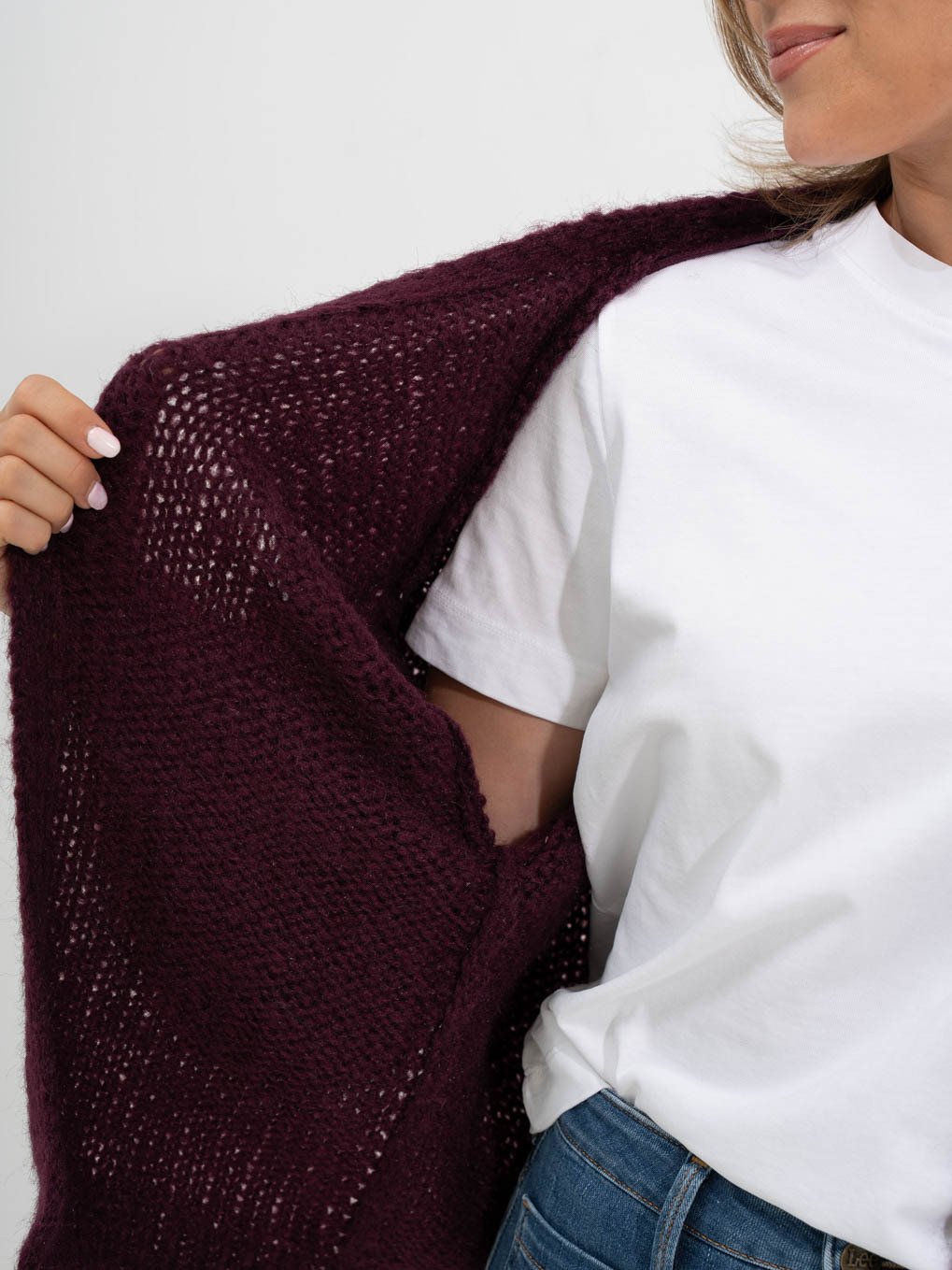 Vero Moda Maybe Long Sleeve Open Cardigan Winetasting