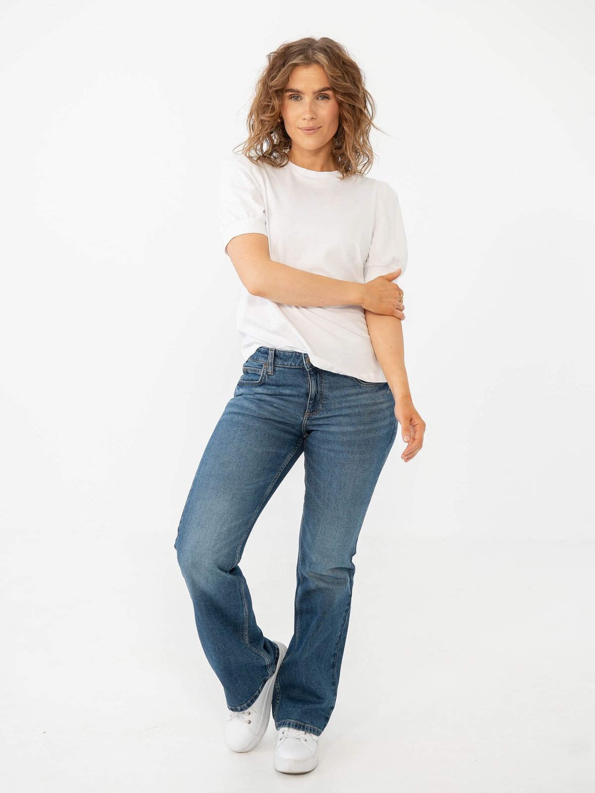 Vero Moda Aware Kerry 2/4 O-Neck Top Bright White