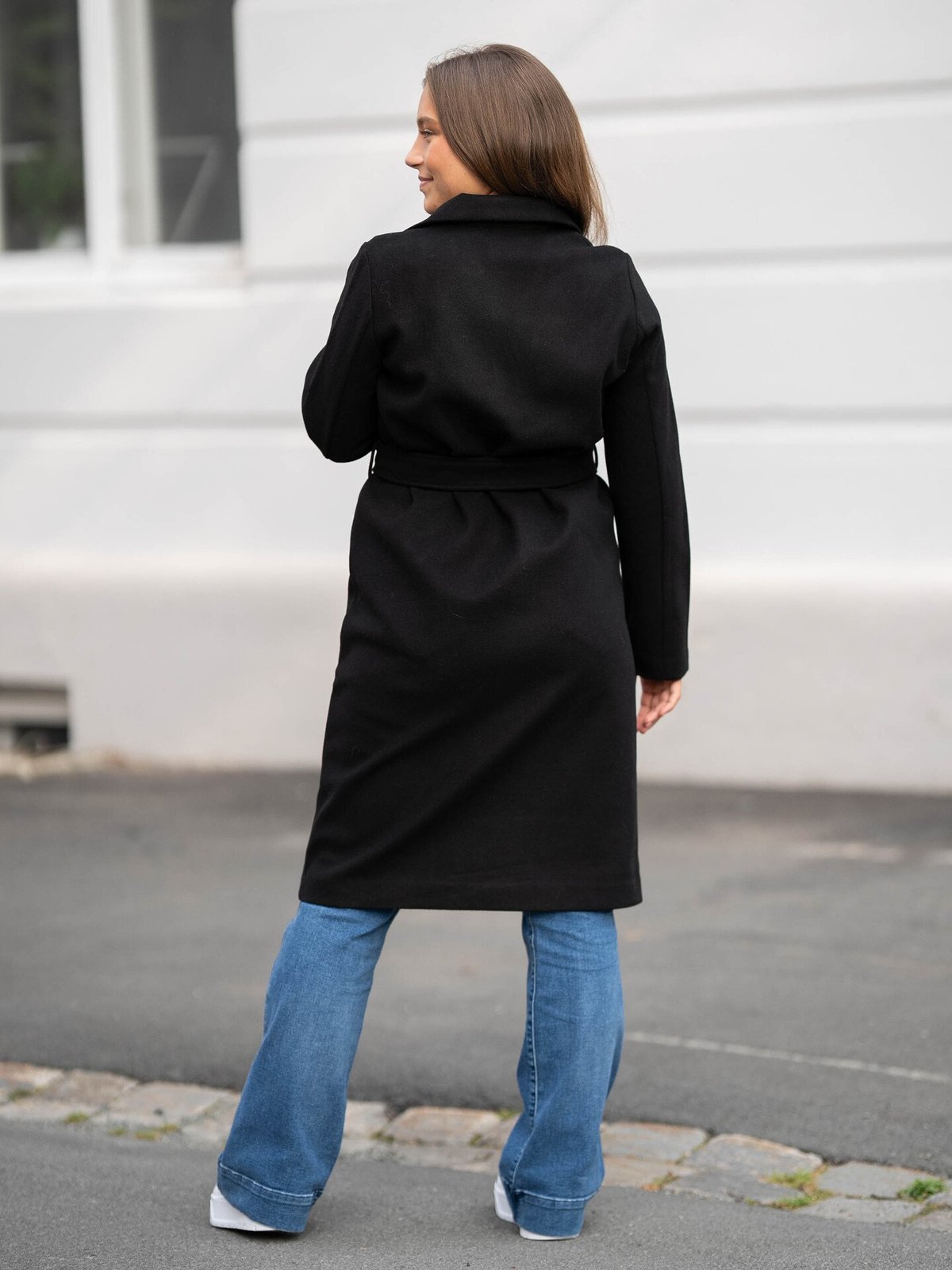 Vero Moda Fortuneaya Long Coat Black Solid