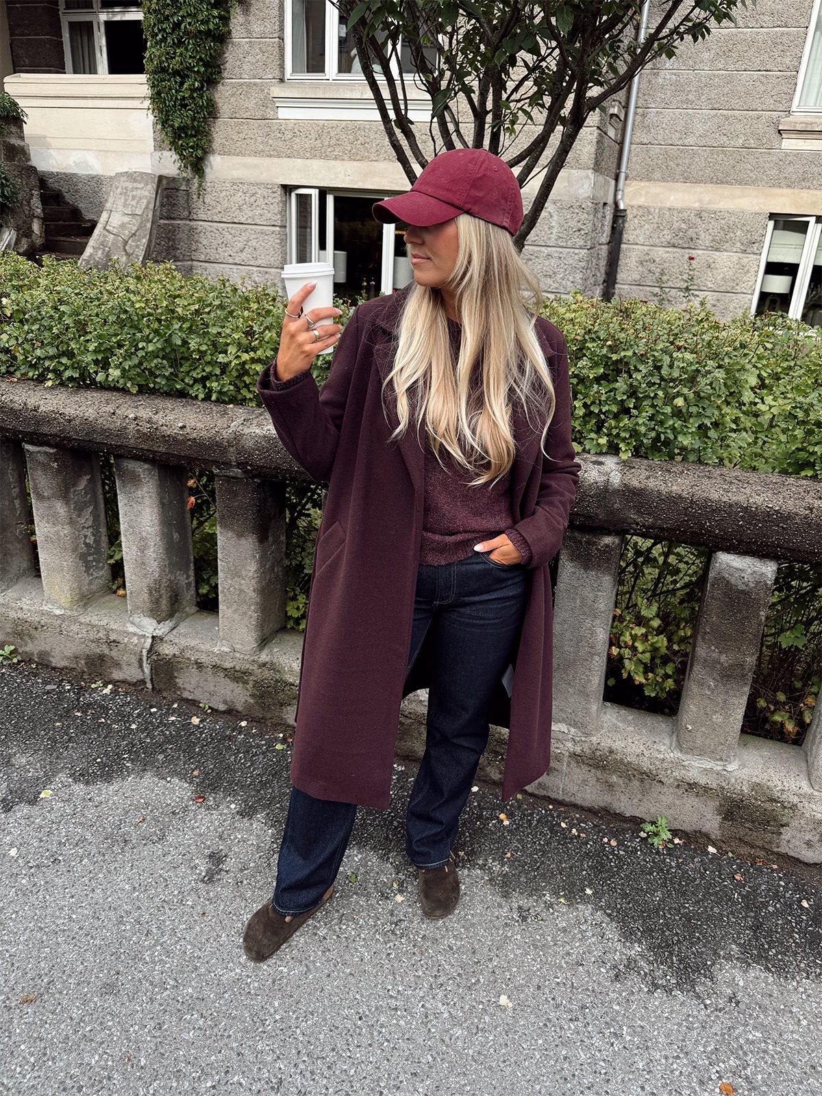 Vero Moda Fortuneaya Long Coat Winetasting