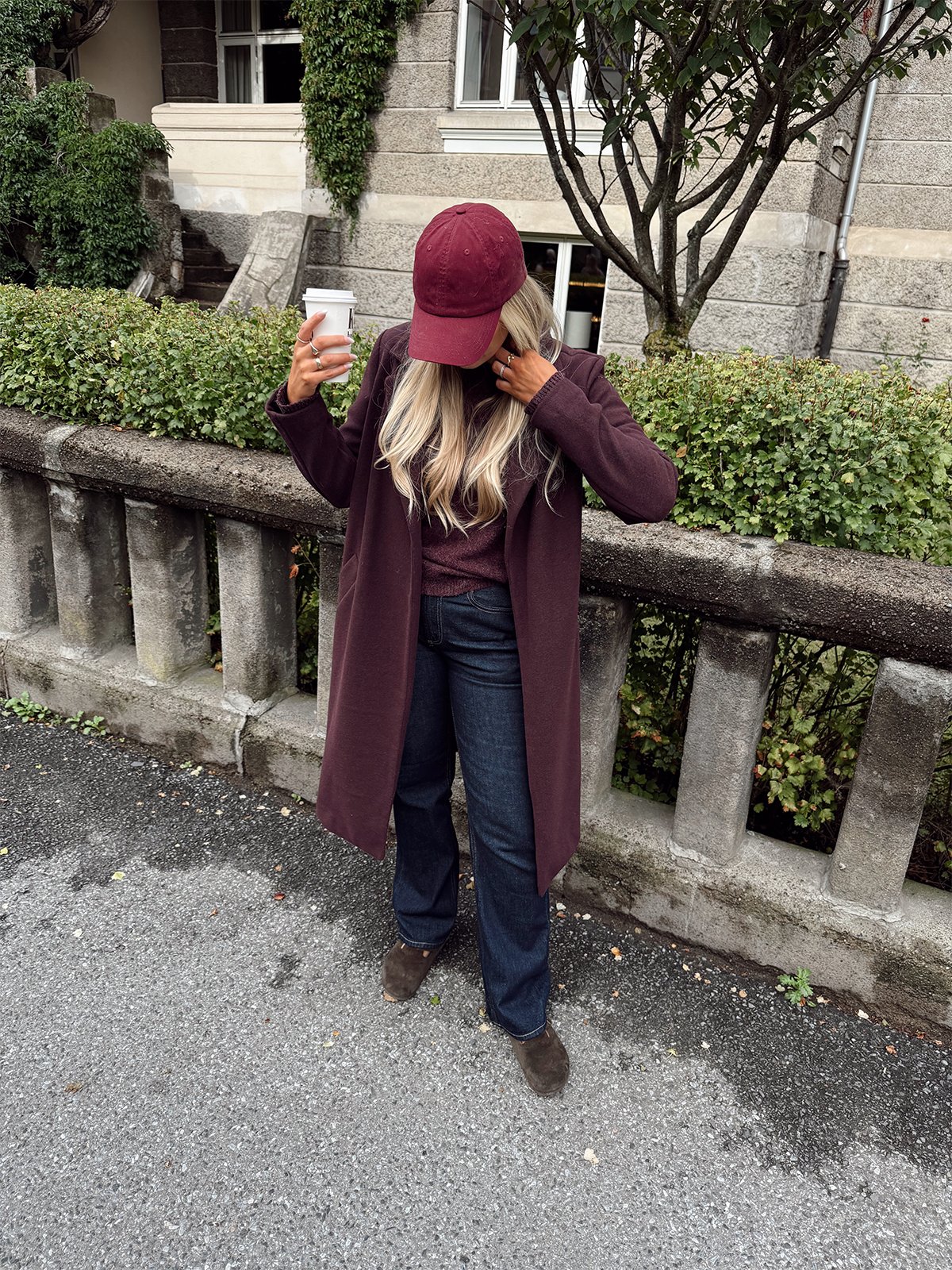 Vero Moda Fortuneaya Long Coat Winetasting