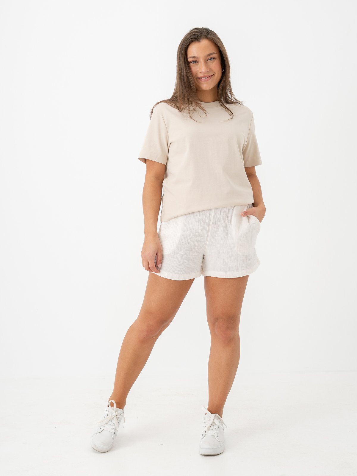 Vero Moda Natali High Waist Shorts Snow White