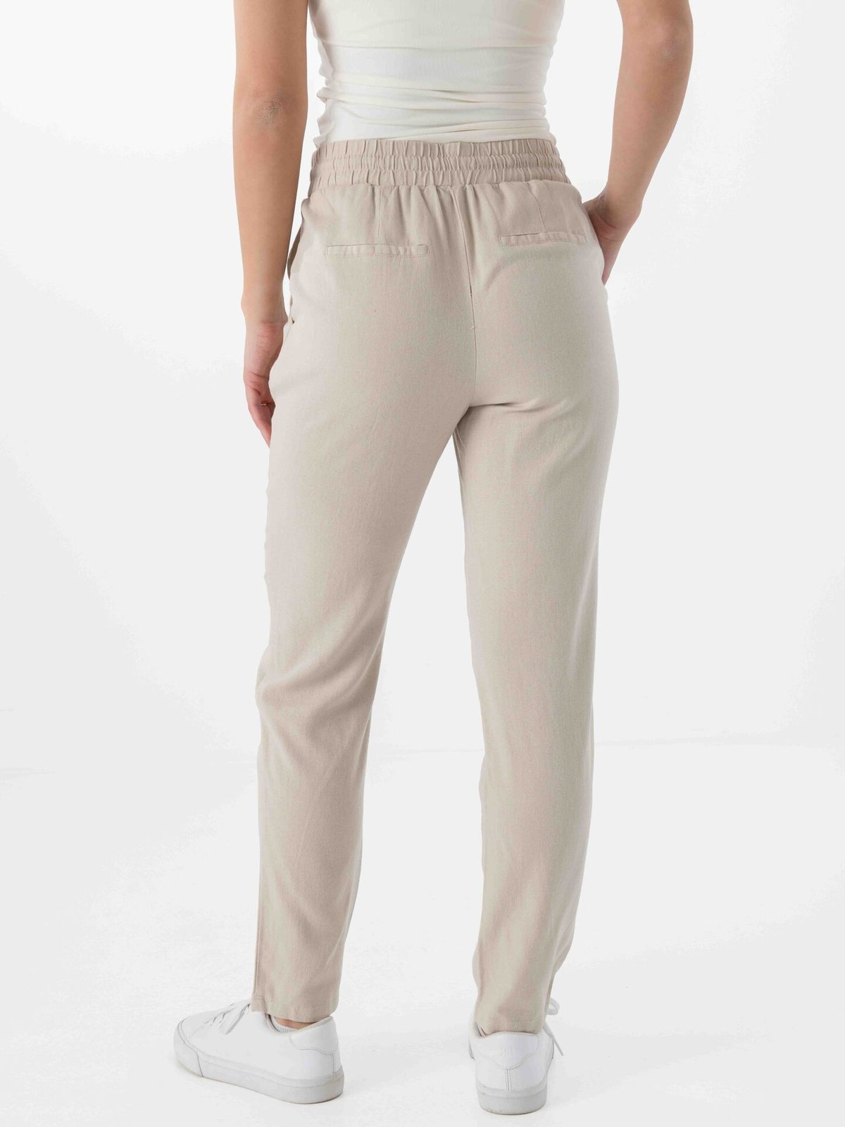 Vero Moda Jesmilo Mid Waist Ankle Pants Silver Lining