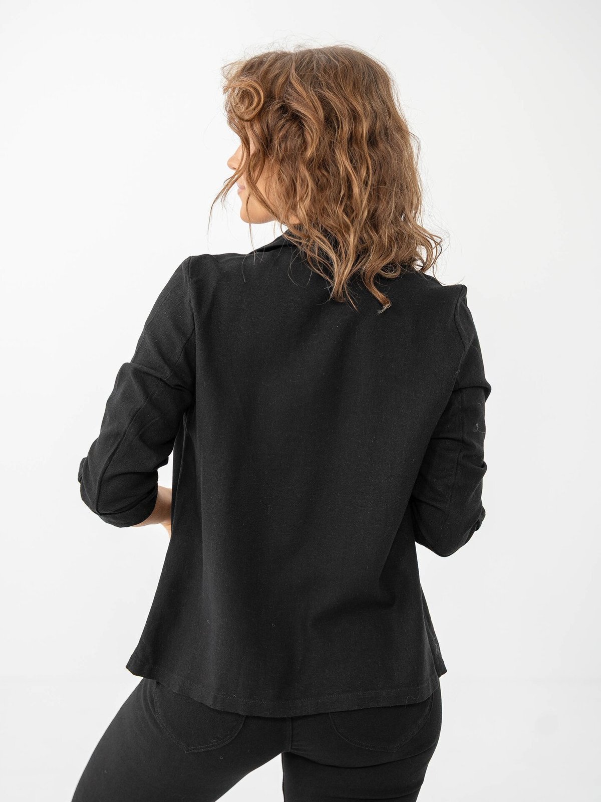 Vero Moda Jesmilo 3/4 Loose Blazer Black