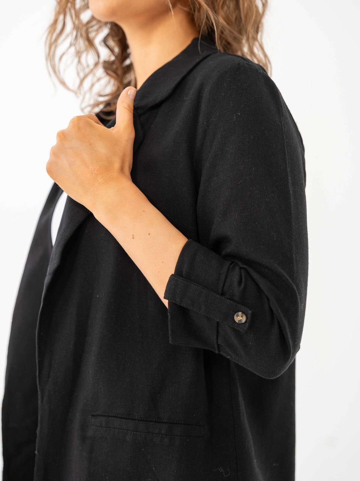 Vero Moda Jesmilo 3/4 Loose Blazer Black