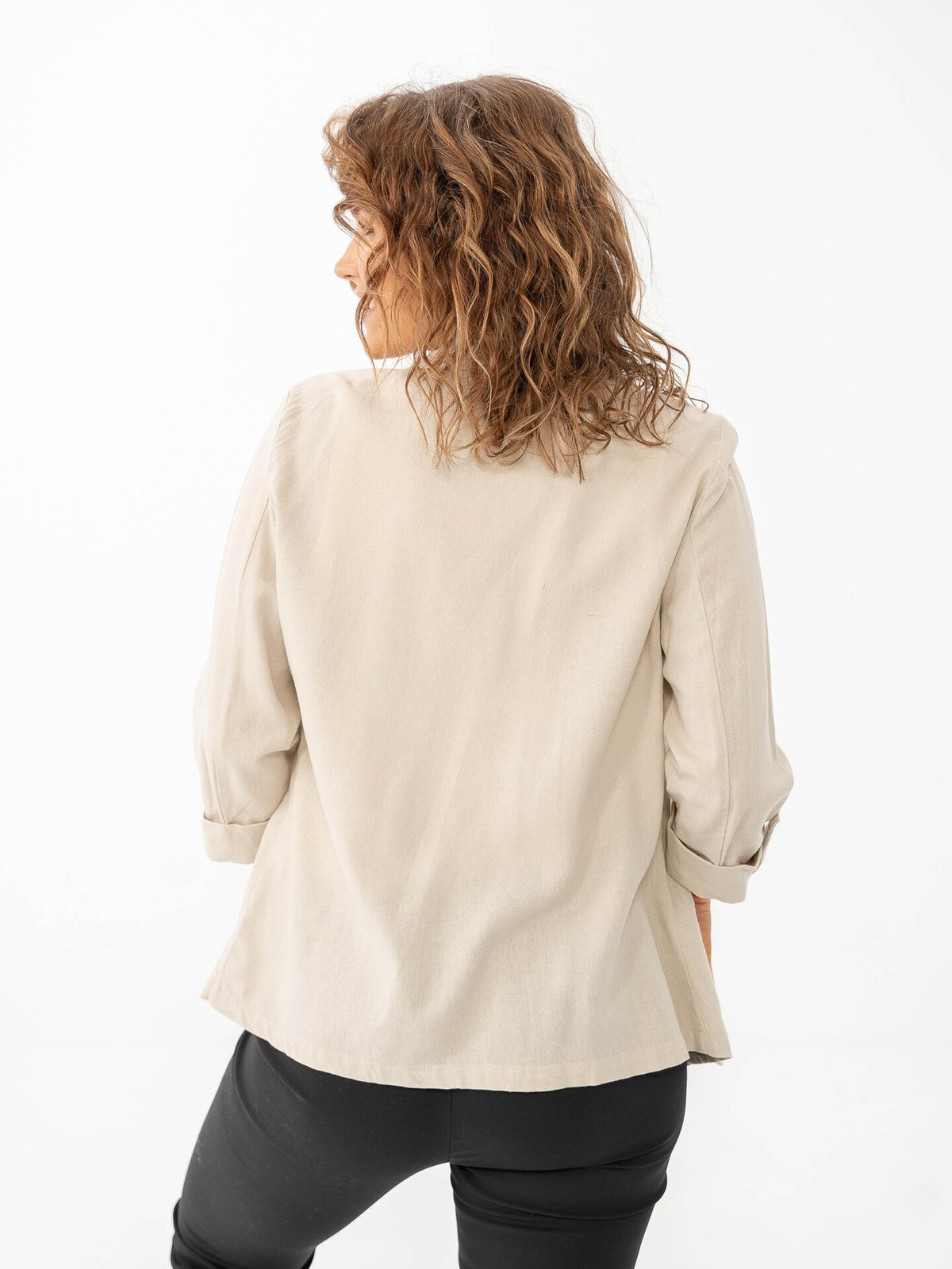 Vero Moda Jesmilo 3/4 Loose Blazer Silver Lining