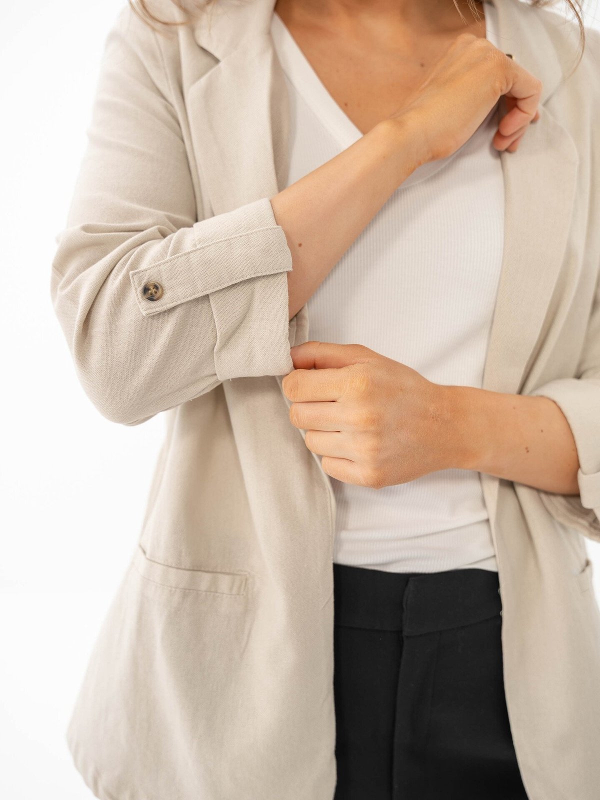 Vero Moda Jesmilo 3/4 Loose Blazer Silver Lining