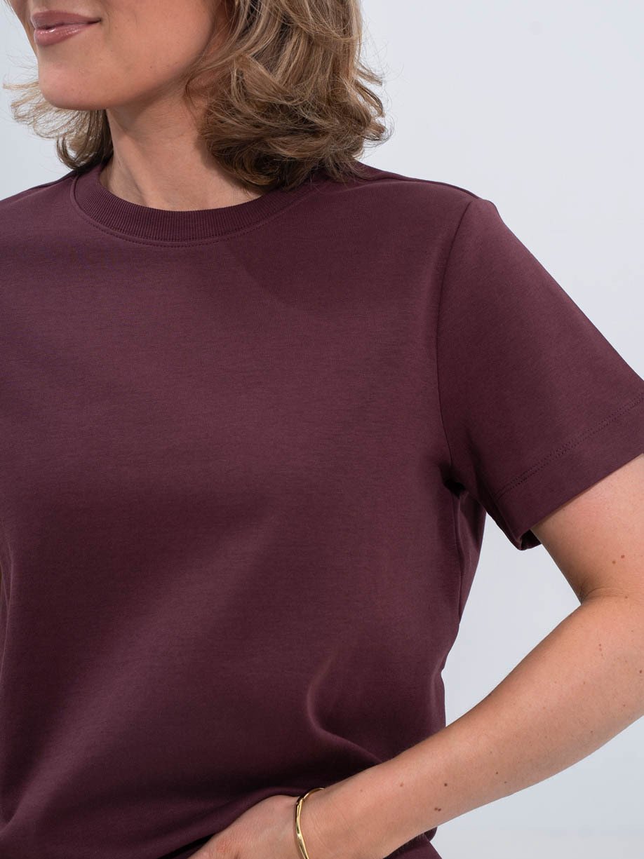 Vero Moda Aware Naima Short Sleeve O-Neck T-shirt Catawba Grape