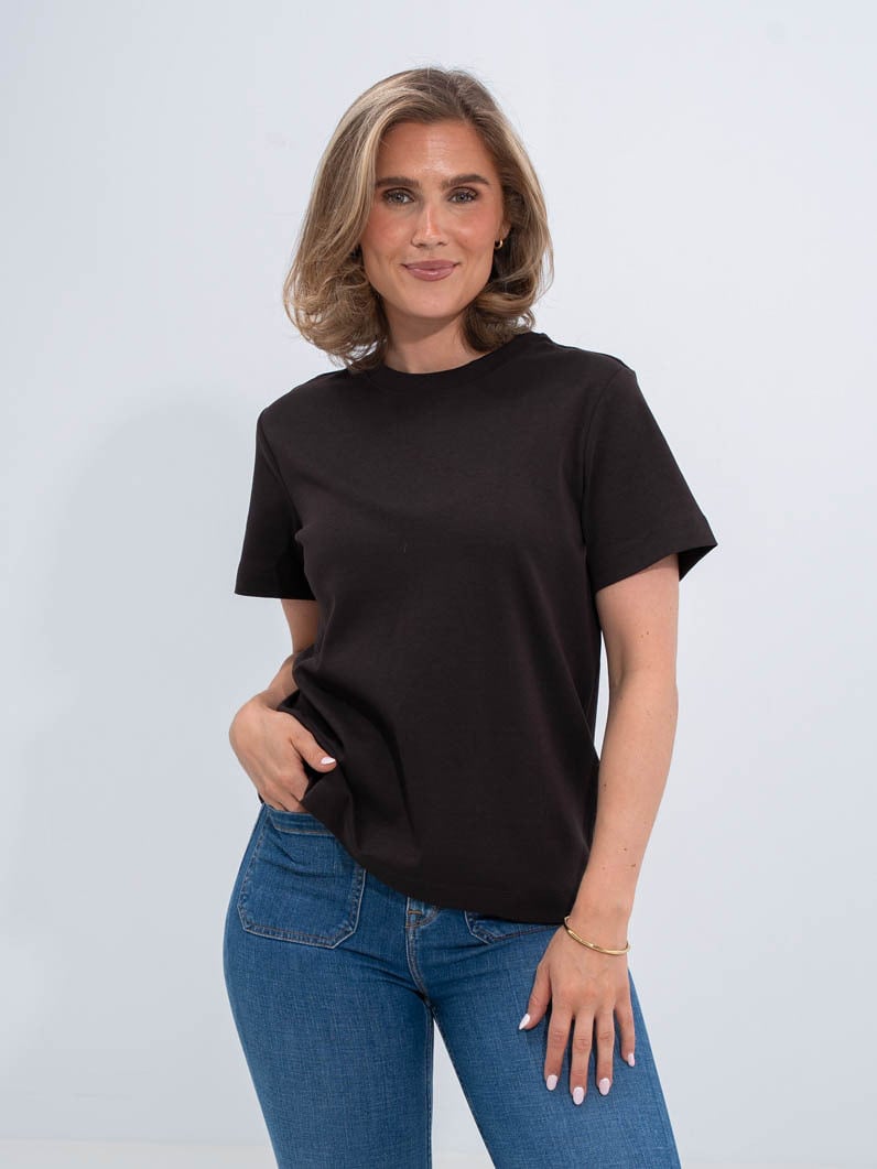 Vero Moda Aware Naima Short Sleeve O-Neck T-shirt Chocolate Torte