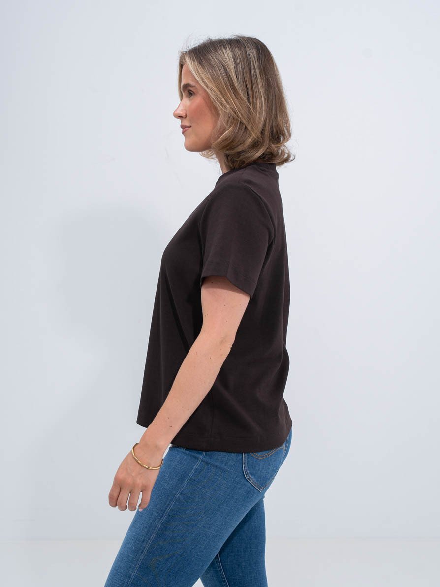 Vero Moda Aware Naima Short Sleeve O-Neck T-shirt Chocolate Torte