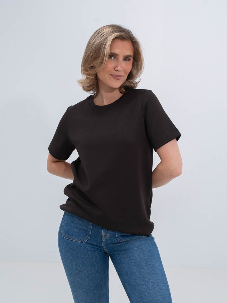 Vero Moda Aware Naima Short Sleeve O-Neck T-shirt Chocolate Torte