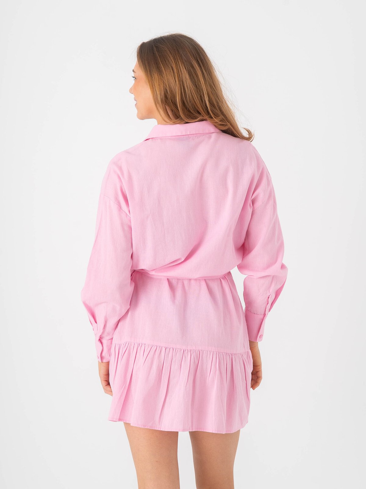 Vero Moda Lina Long Sleeve Short Dress Bonbon