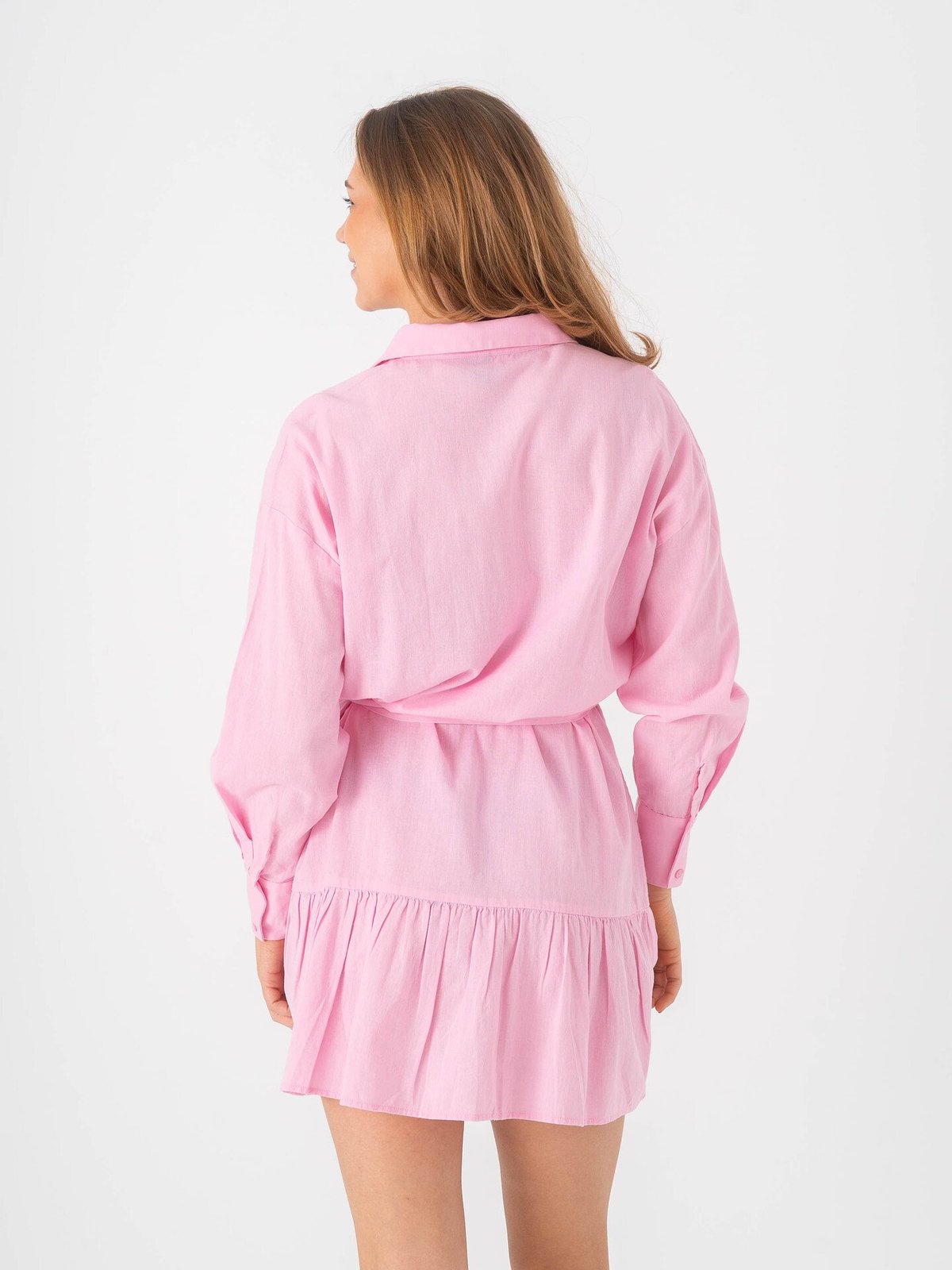 Vero Moda Lina Long Sleeve Short Dress Bonbon