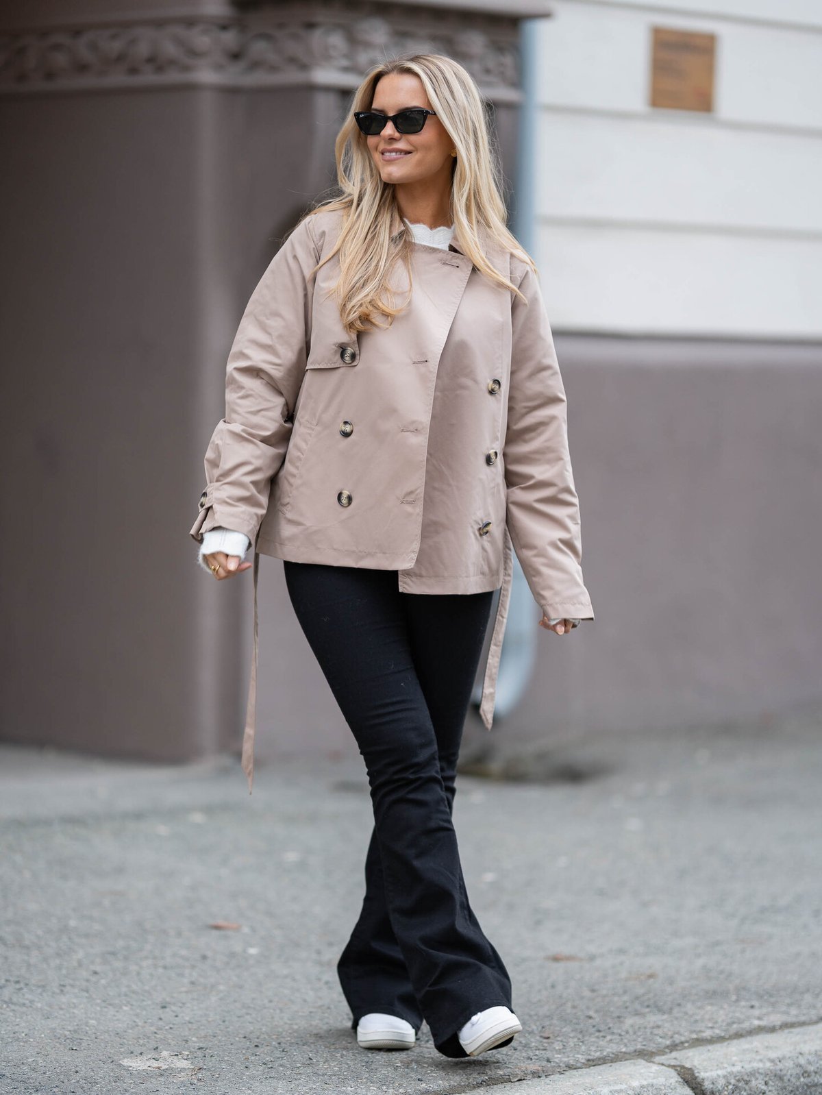 Vero Moda Zoa Trenchcoat Silver Mink