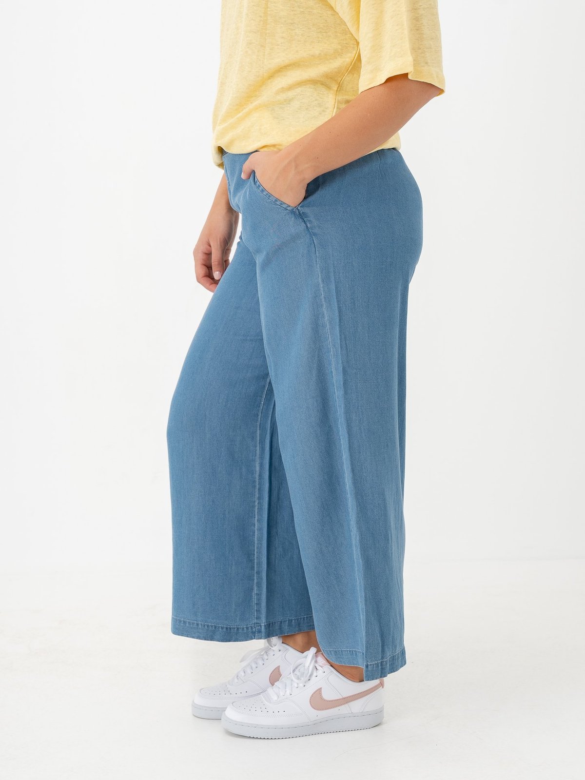 Vero Moda Bree MR Wide Tencel Culotte Medium Blue Denim