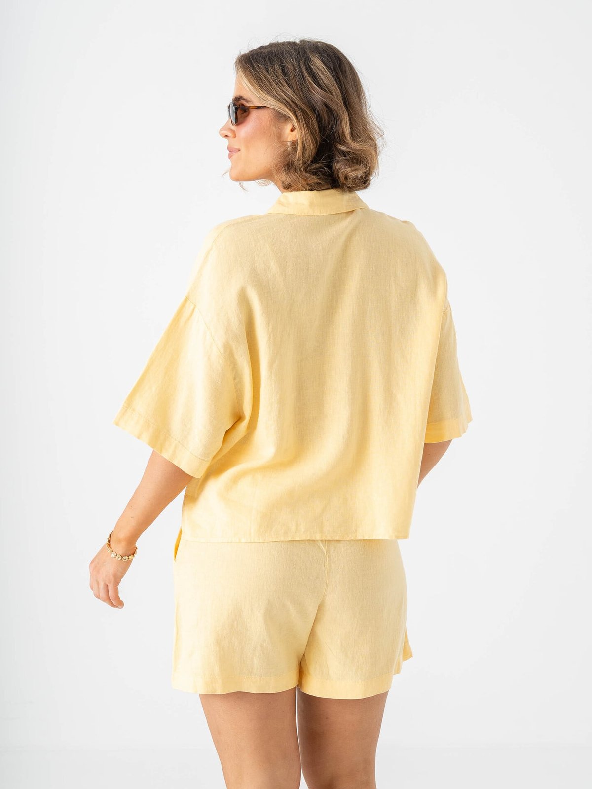 Vero Moda Linn 2/4 Short Shirt Golden Haze