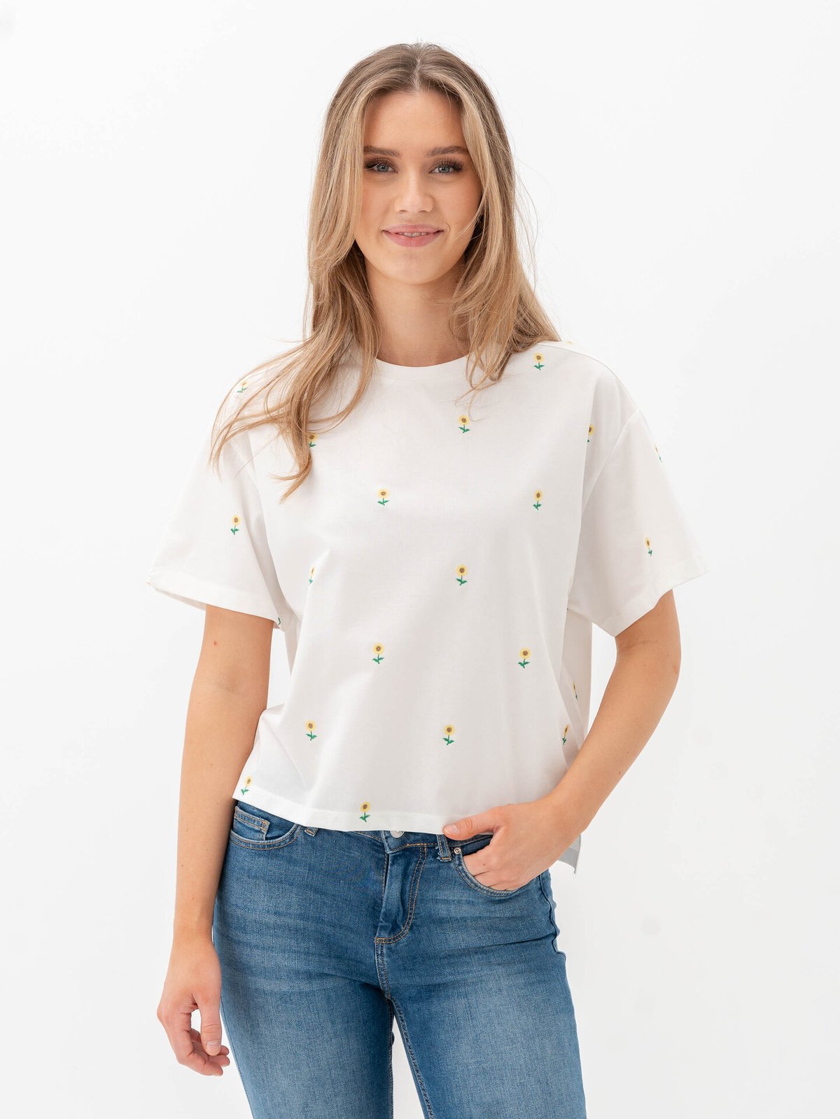 Vero Moda Aware Zora Short Sleeve O-Neck T-Shirt Bright White