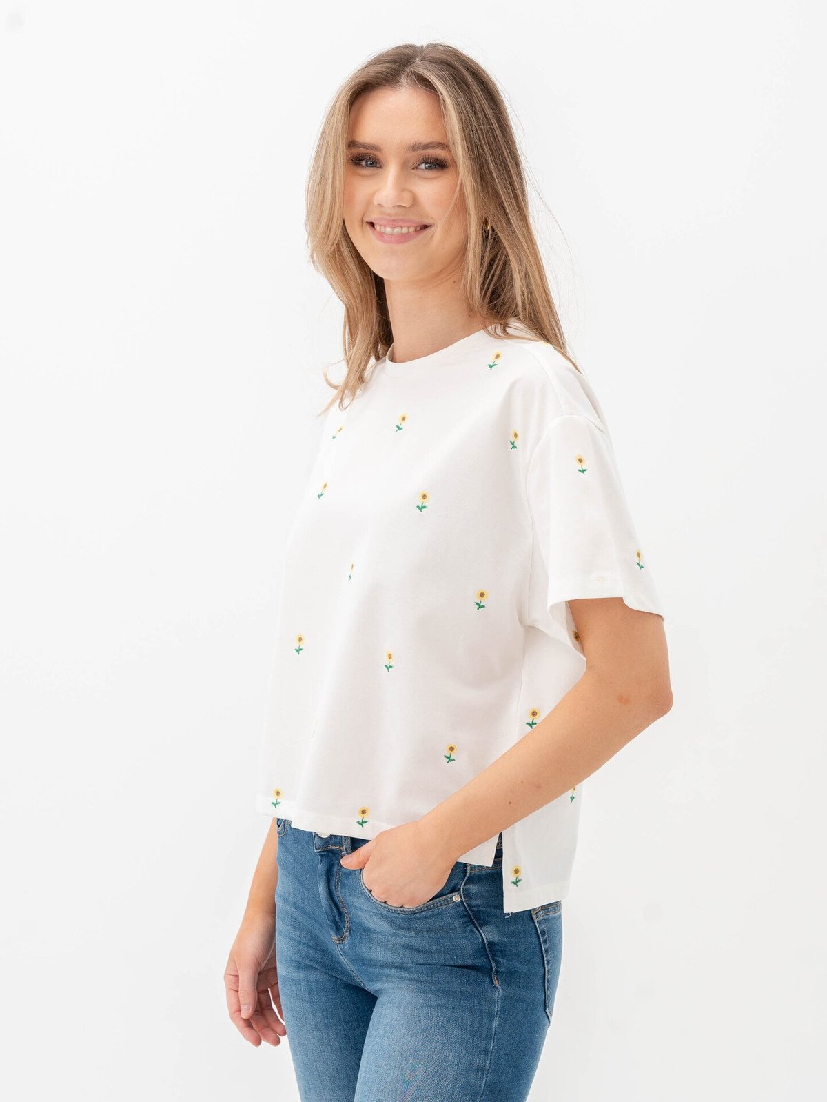 Vero Moda Aware Zora Short Sleeve O-Neck T-Shirt Bright White