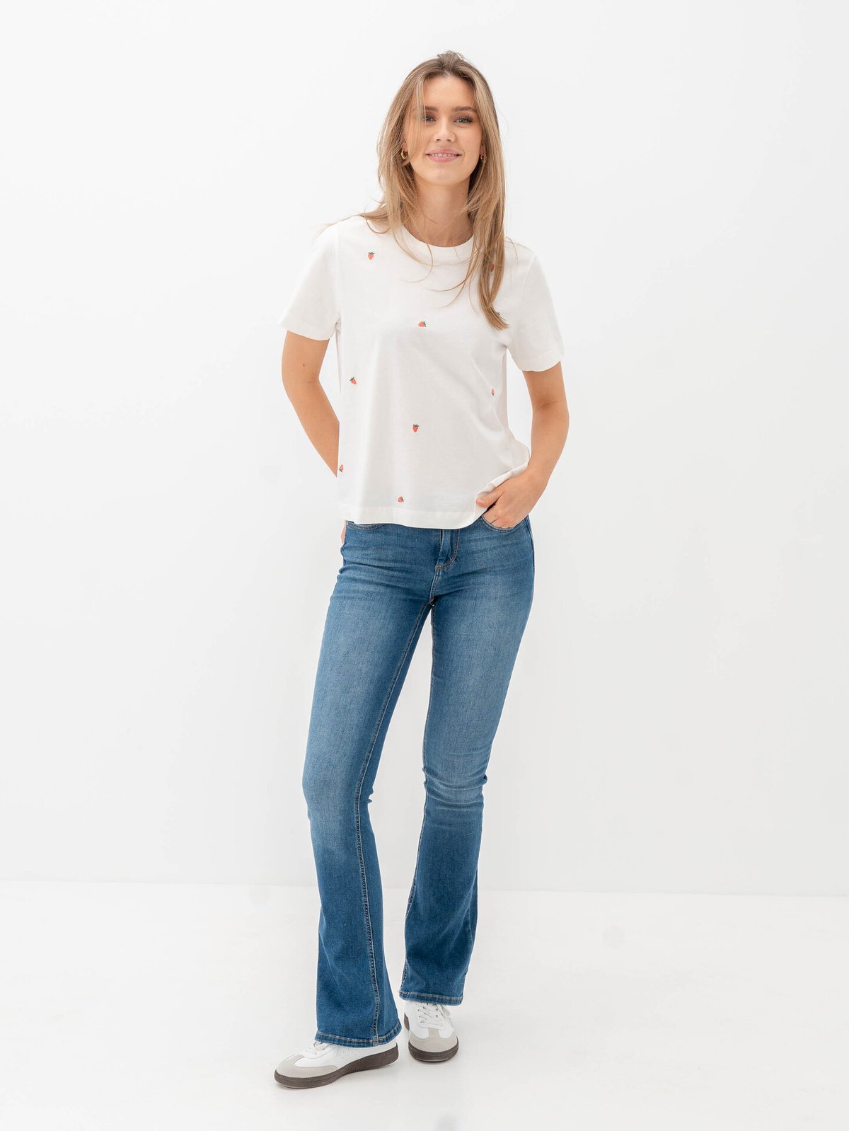 Vero Moda Aware Zora Short Sleeve O-Neck T-Shirt Bright White