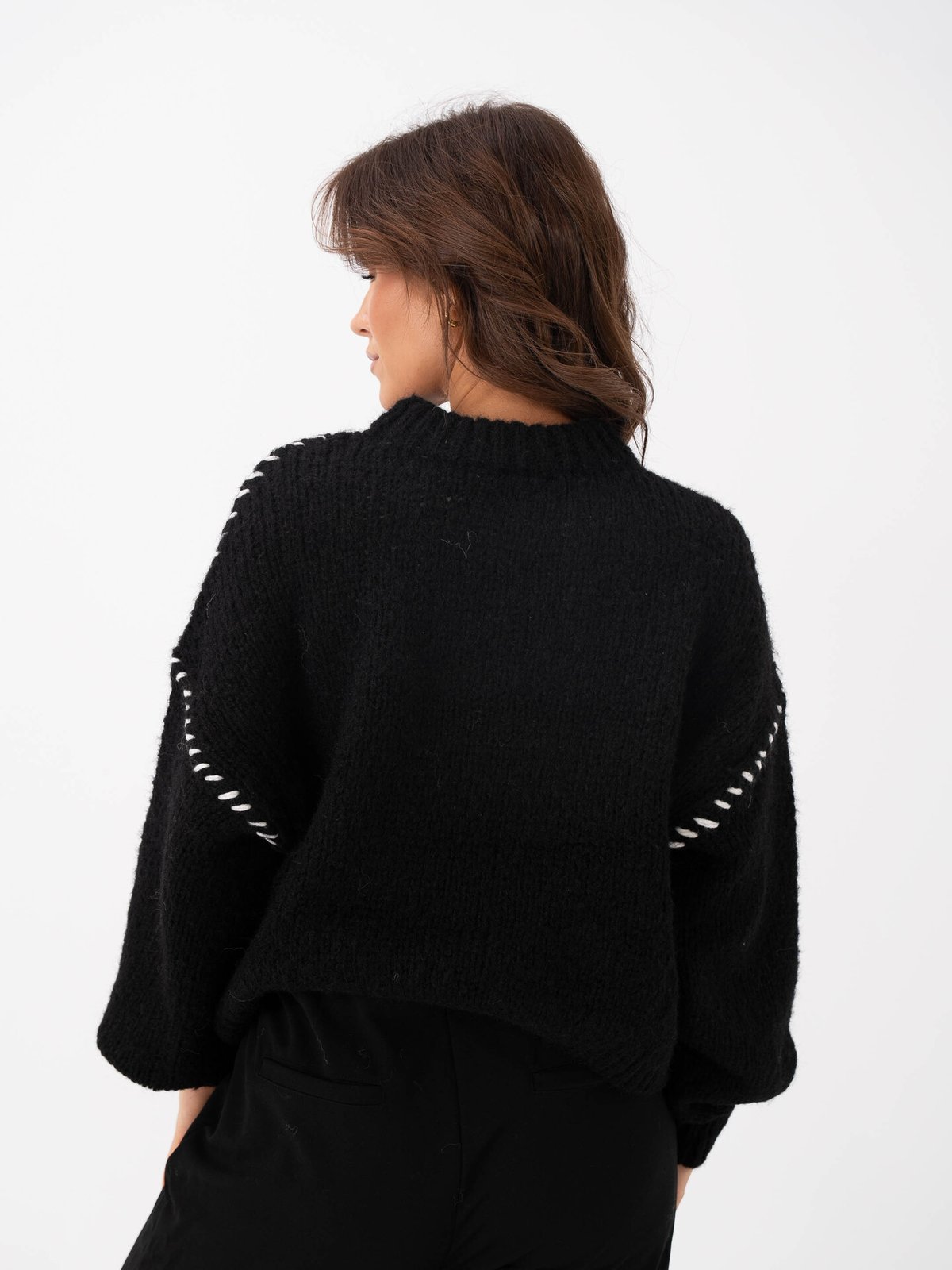 Vero Moda Feng Long Sleeve O-Neck Pullover Black