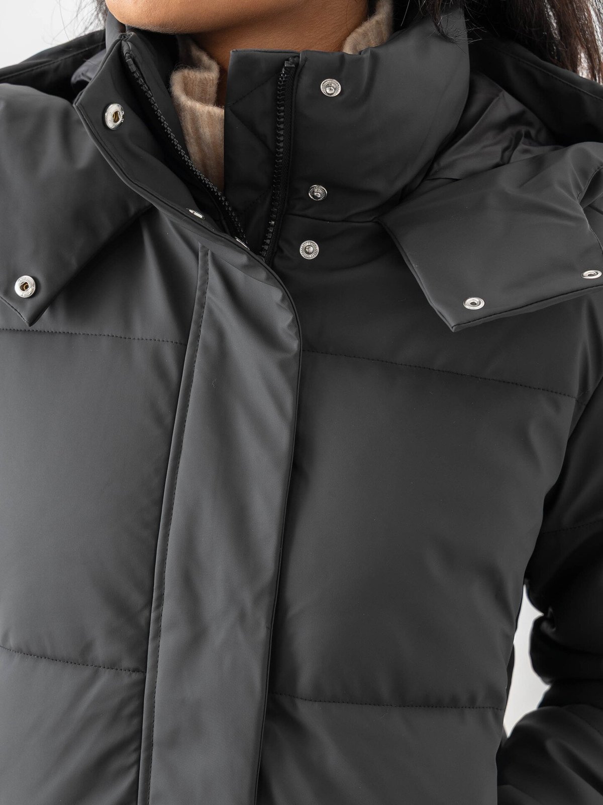 Vero Moda Greta Kylie Short Coated Coat Black