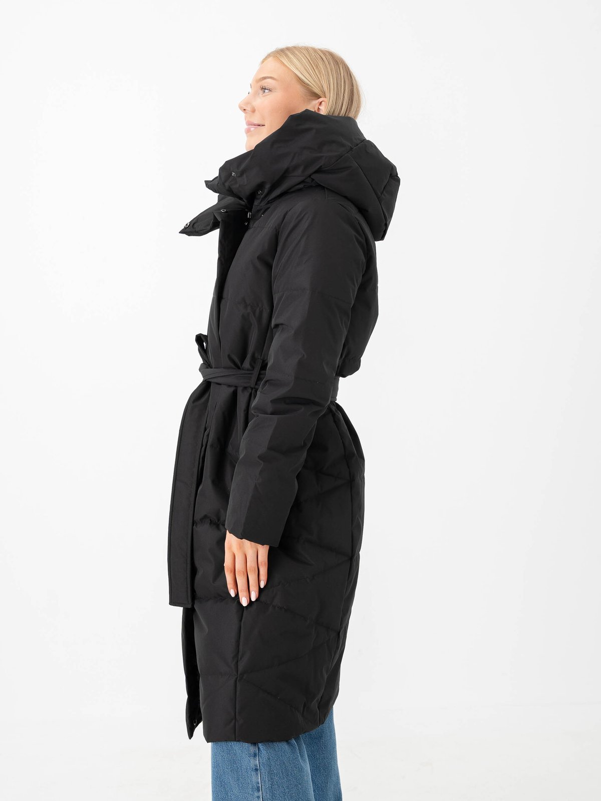 Vero Moda Leonie Long Down Coat Black