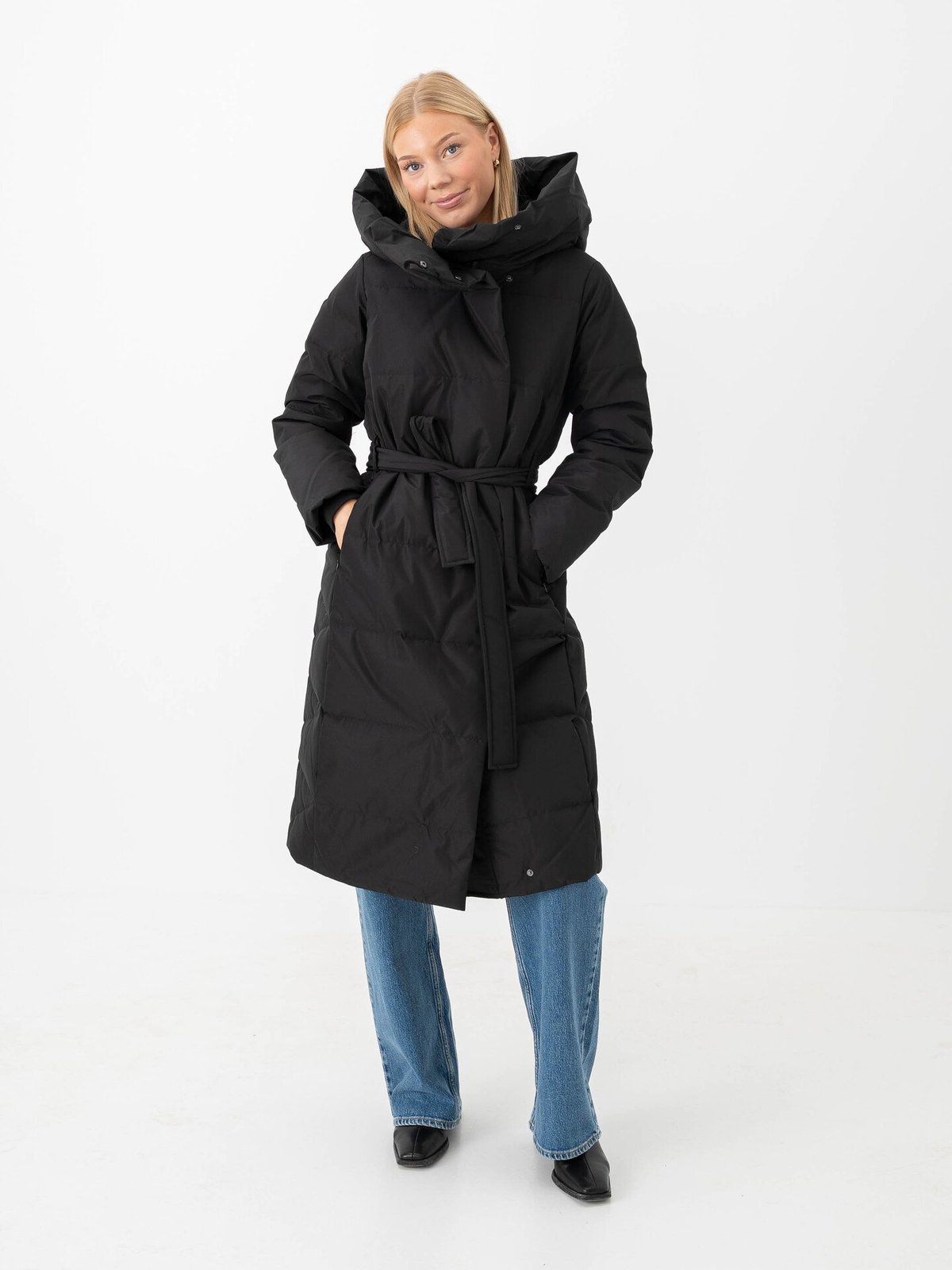 Vero Moda Leonie Long Down Coat Black