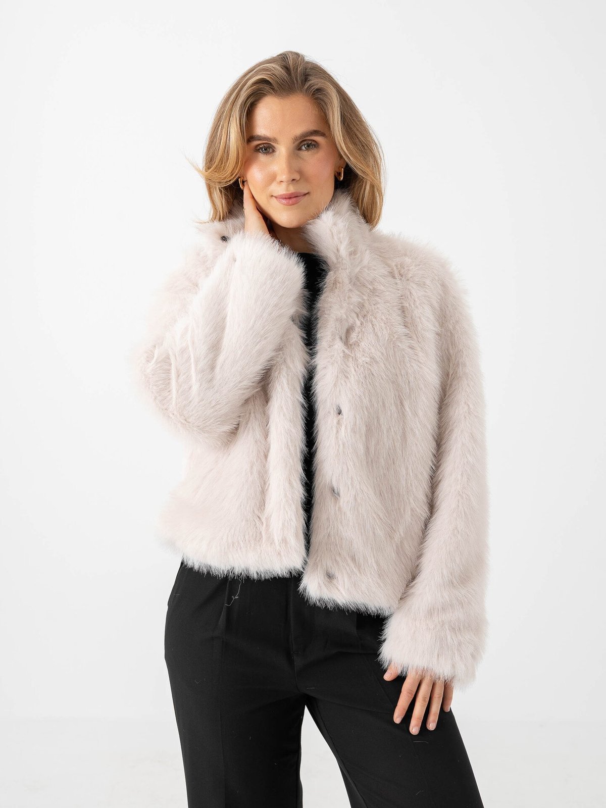 Vero Moda Monroe Short Jacket Oatmeal