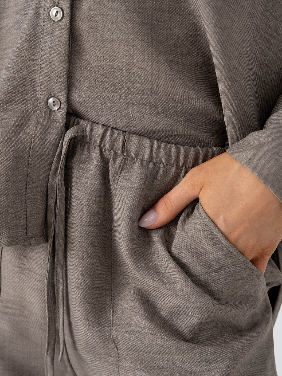 Vero Moda Melaney High Waist Loose Pant Brindle