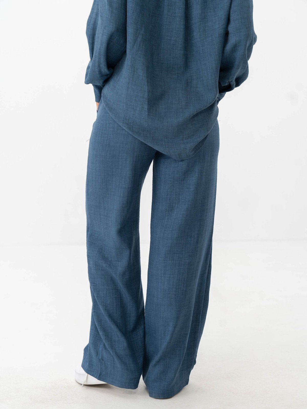 Vero Moda Melaney High Waist Loose Pant Dark Denim Melange