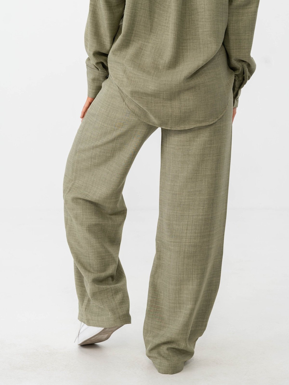 Vero Moda Melaney High Waist Loose Pant Laurel Wreath Melange