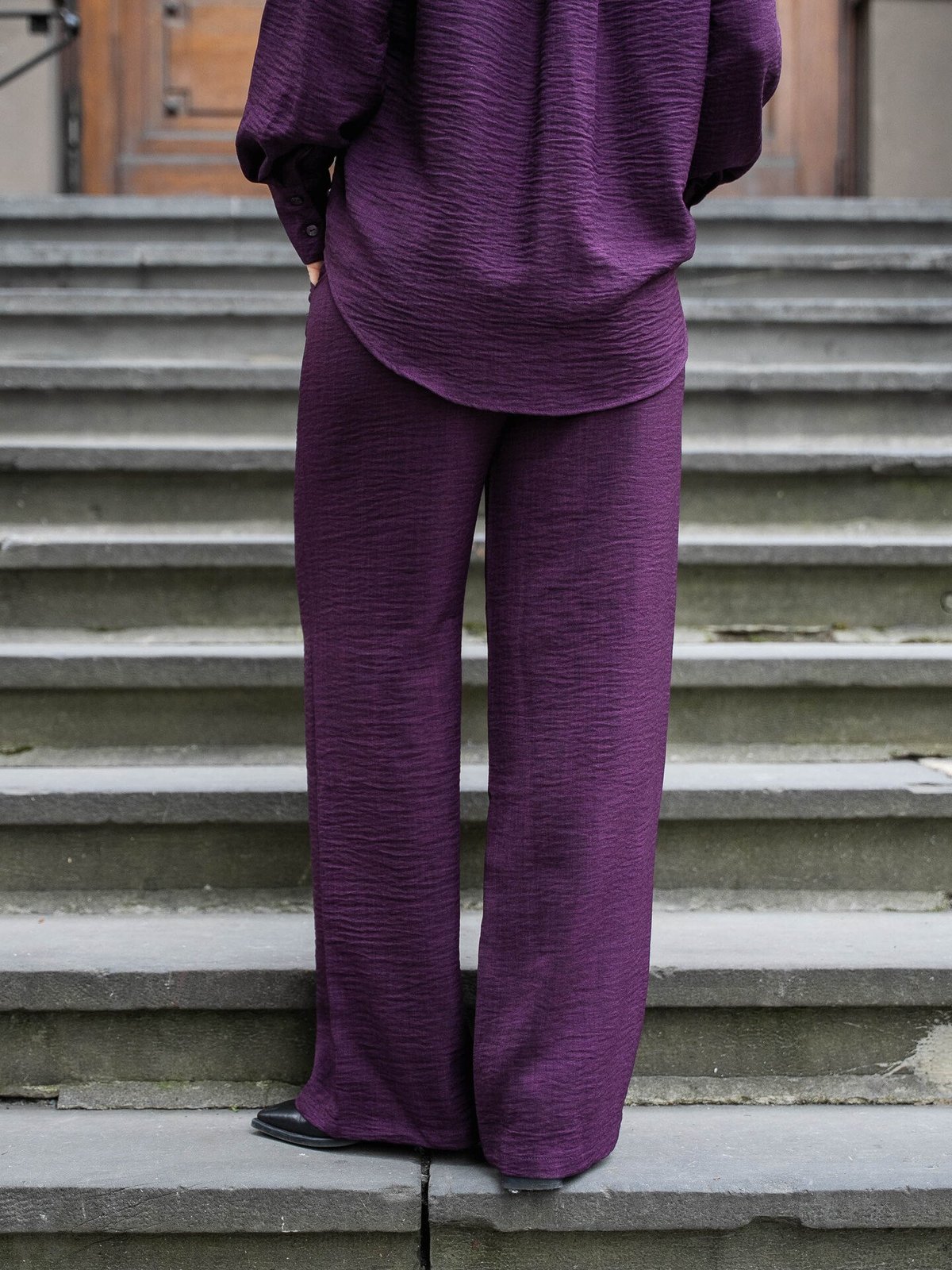 Vero Moda Melaney High Waist Loose Pant Winetasting