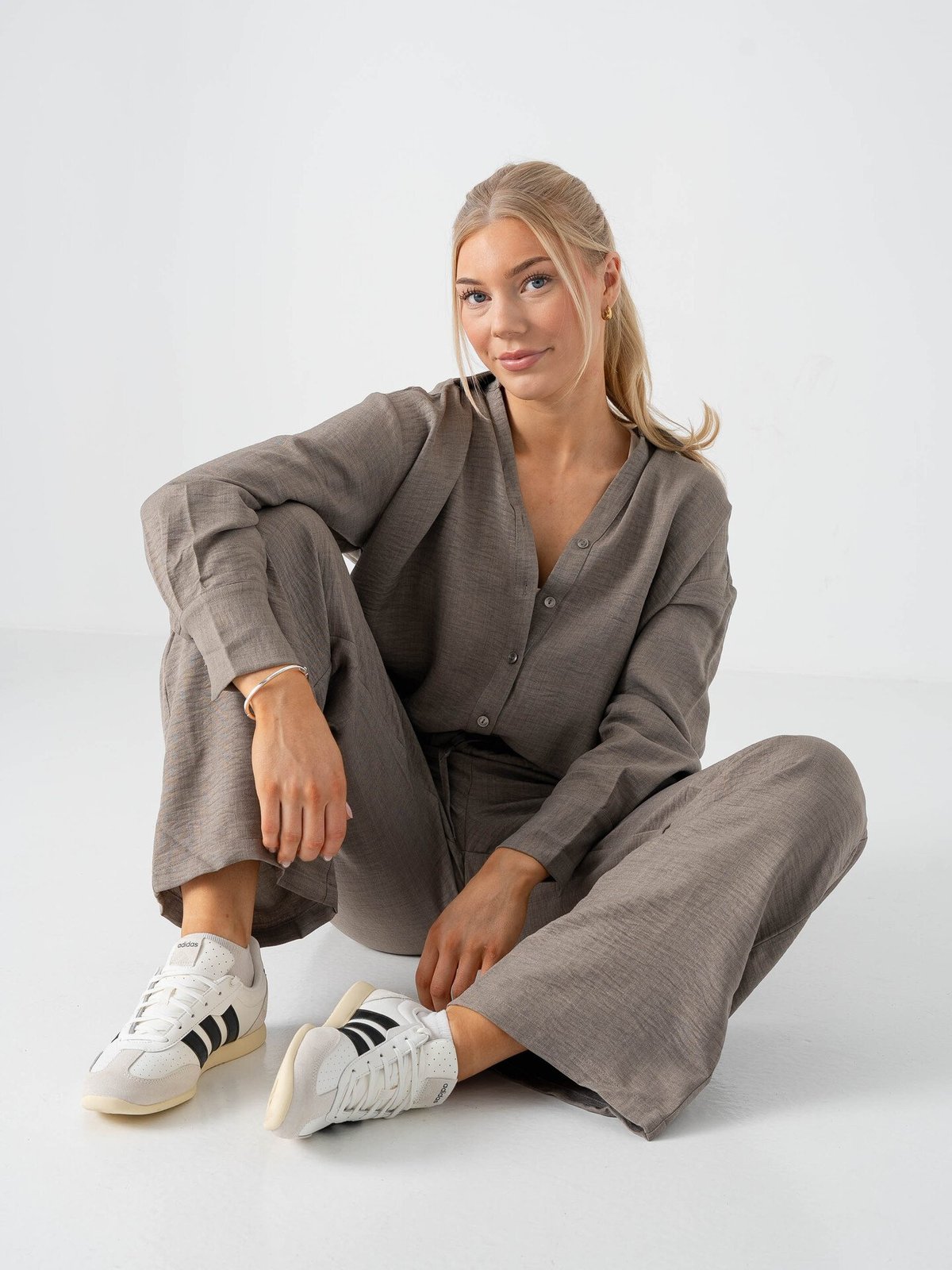 Vero Moda Melaney Queeny Long Sleeve Shirt Brindle