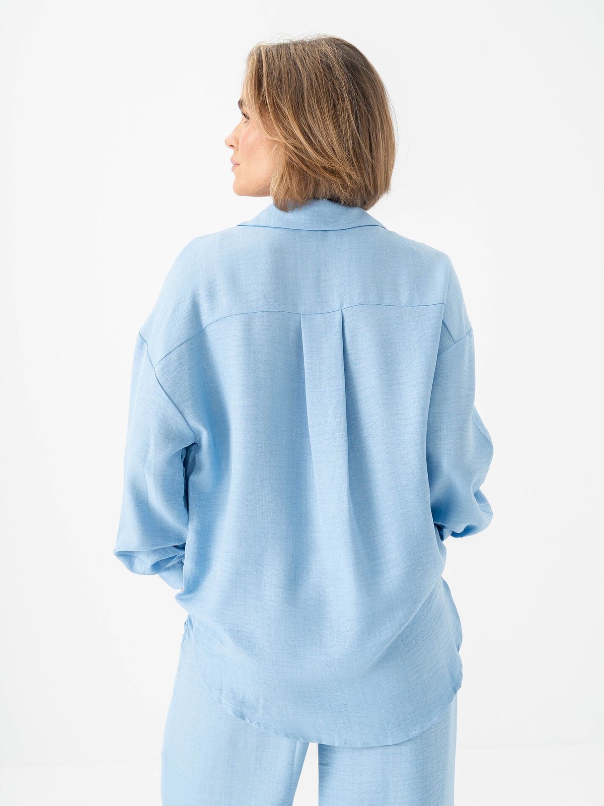 Vero Moda Melaney Queeny Long Sleeve Shirt Chambray Blue Melange