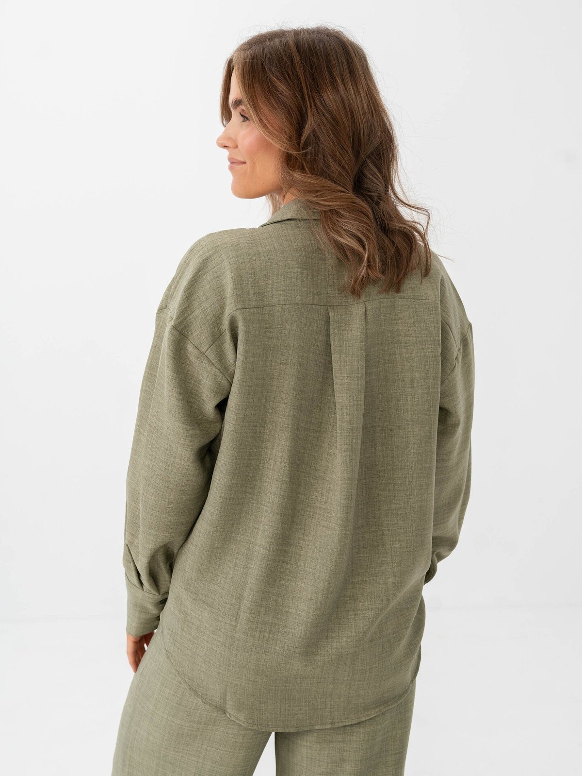 Vero Moda Melaney Queeny Long Sleeve Shirt Laurel Wreath Melange